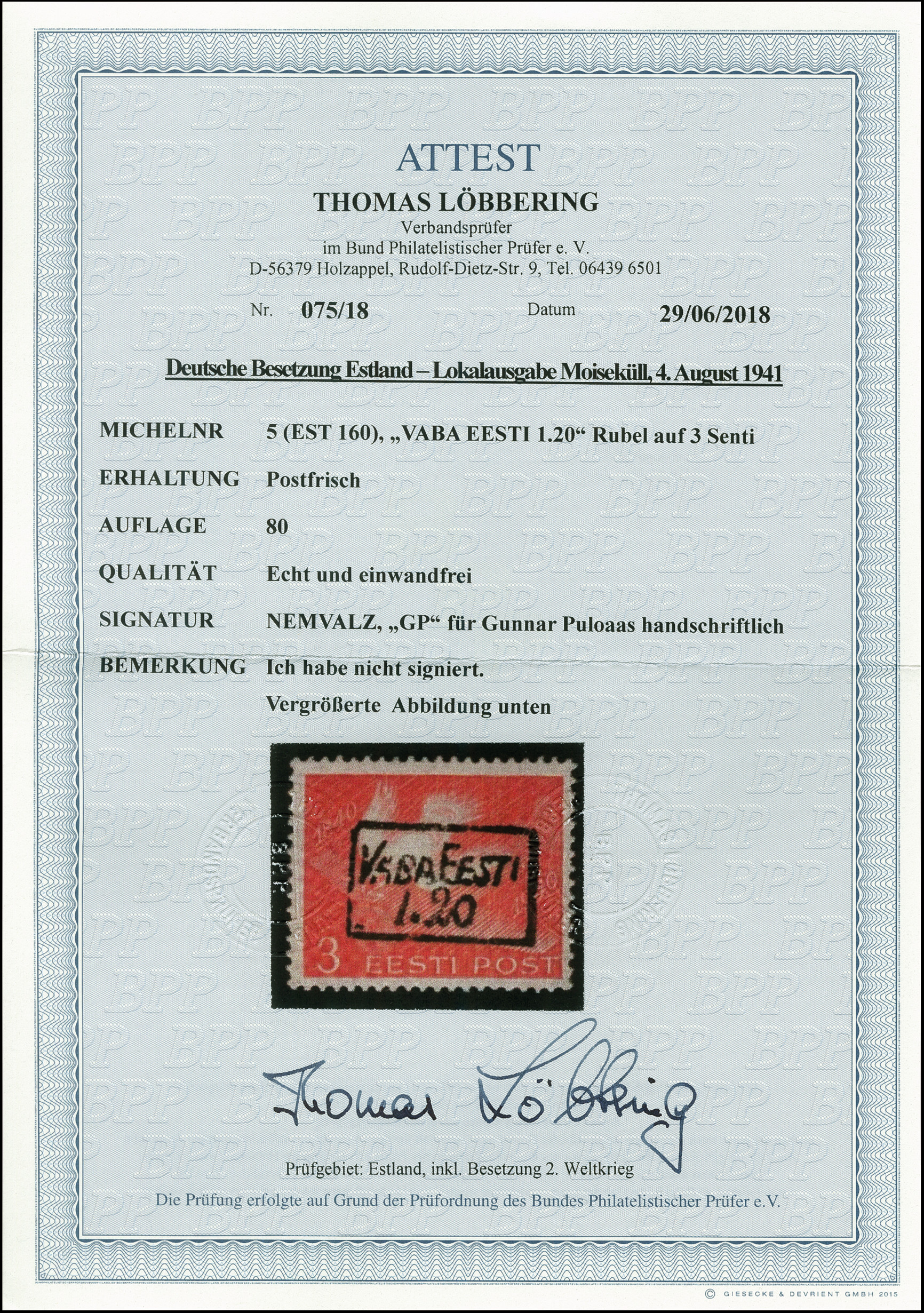 Lot 2677 - estonia Estonia - Moisakula - Heinrich Koehler Auktionen Auction #367- Day