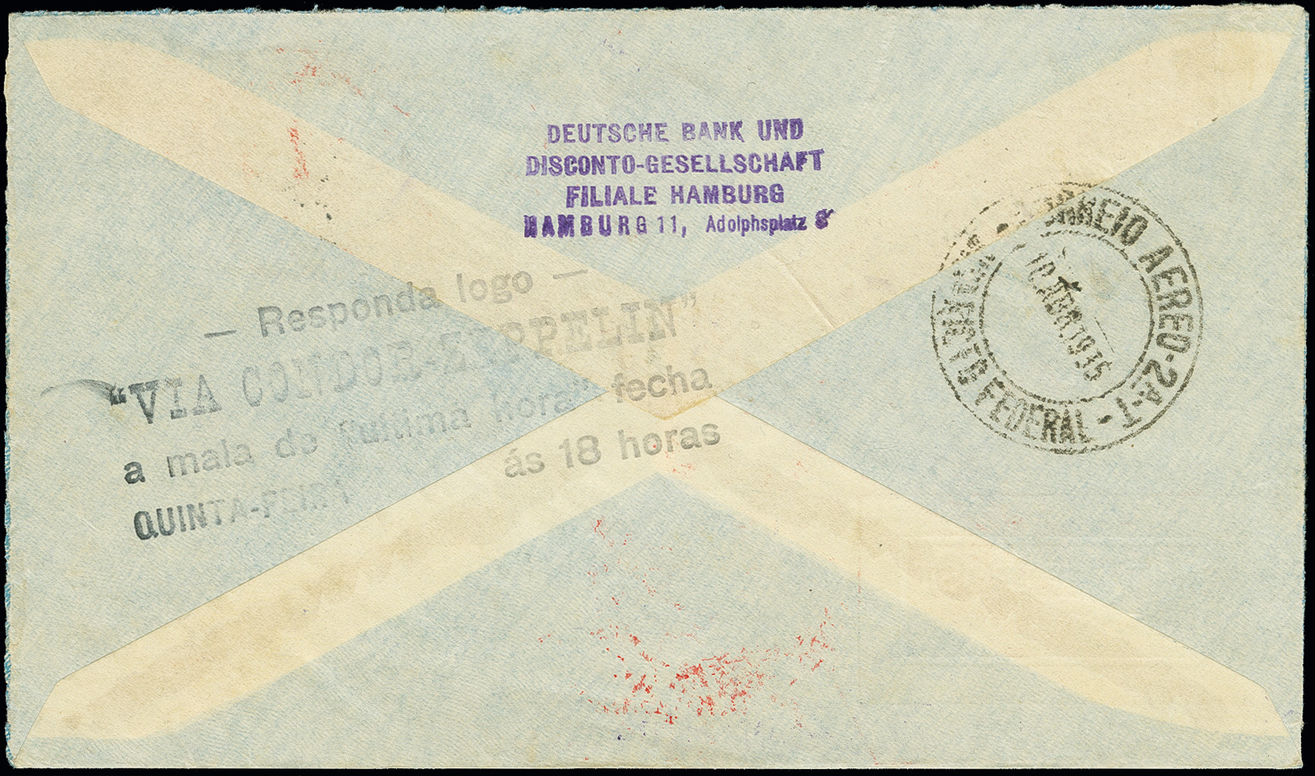 Stamp Auction Airmail Zeppelin Auction 368 Day 2 Lot 1292
