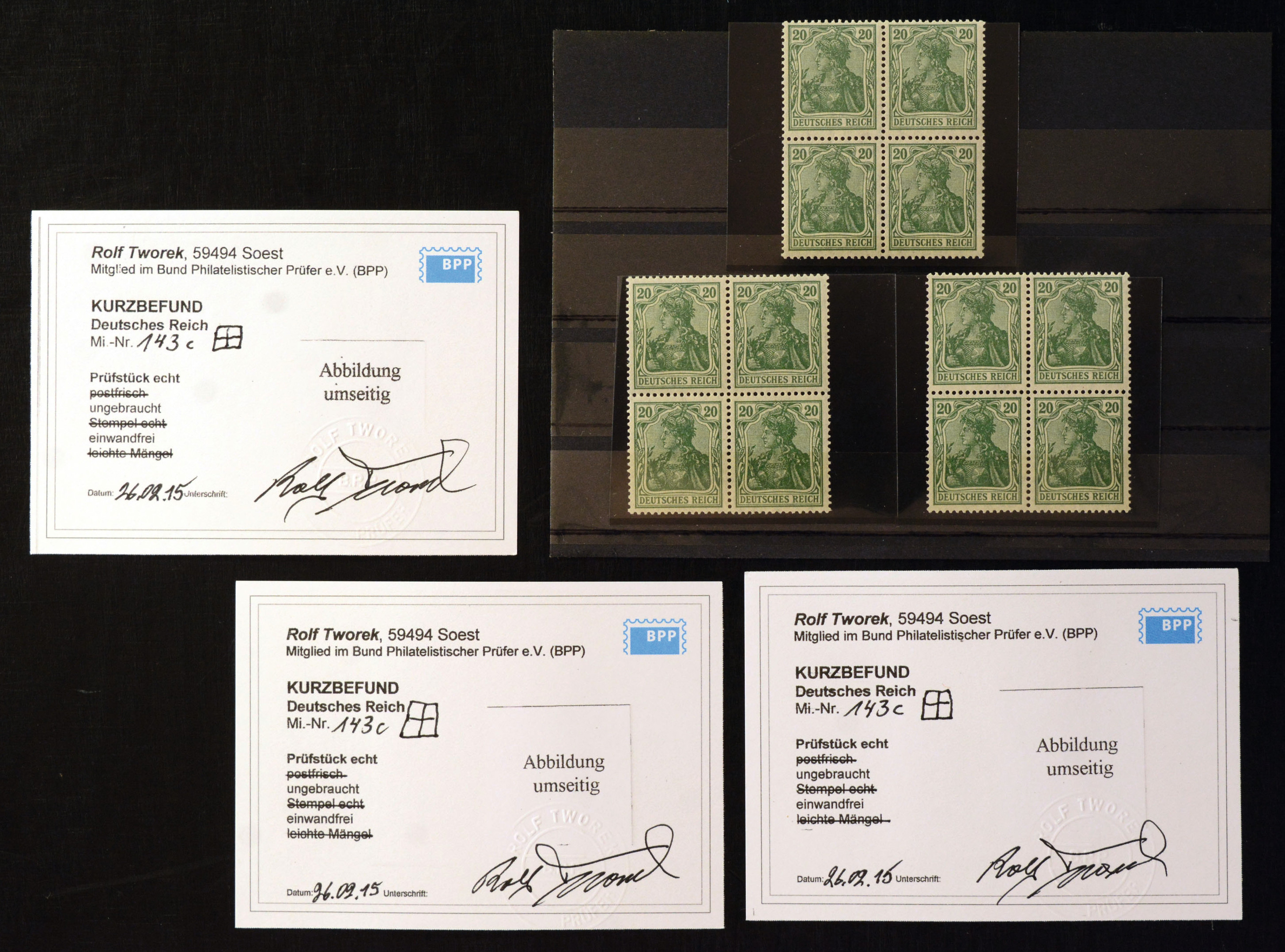 Lot 3694 - Main catalogue German Empire - Heinrich Koehler Auktionen Auction #371- Day 3 Lot 3694 - Main catalogue German Empire - Heinrich Koehler Auktionen Auction #371- Day 3