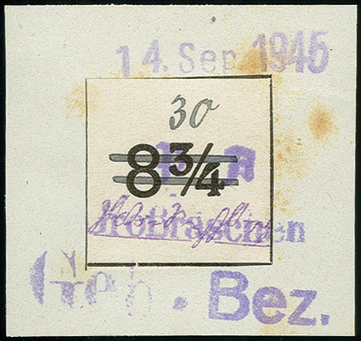 Lot 761 - german local issues after 1945 grossräschen -  Heinrich Koehler Auktionen Auction #371- Day 2