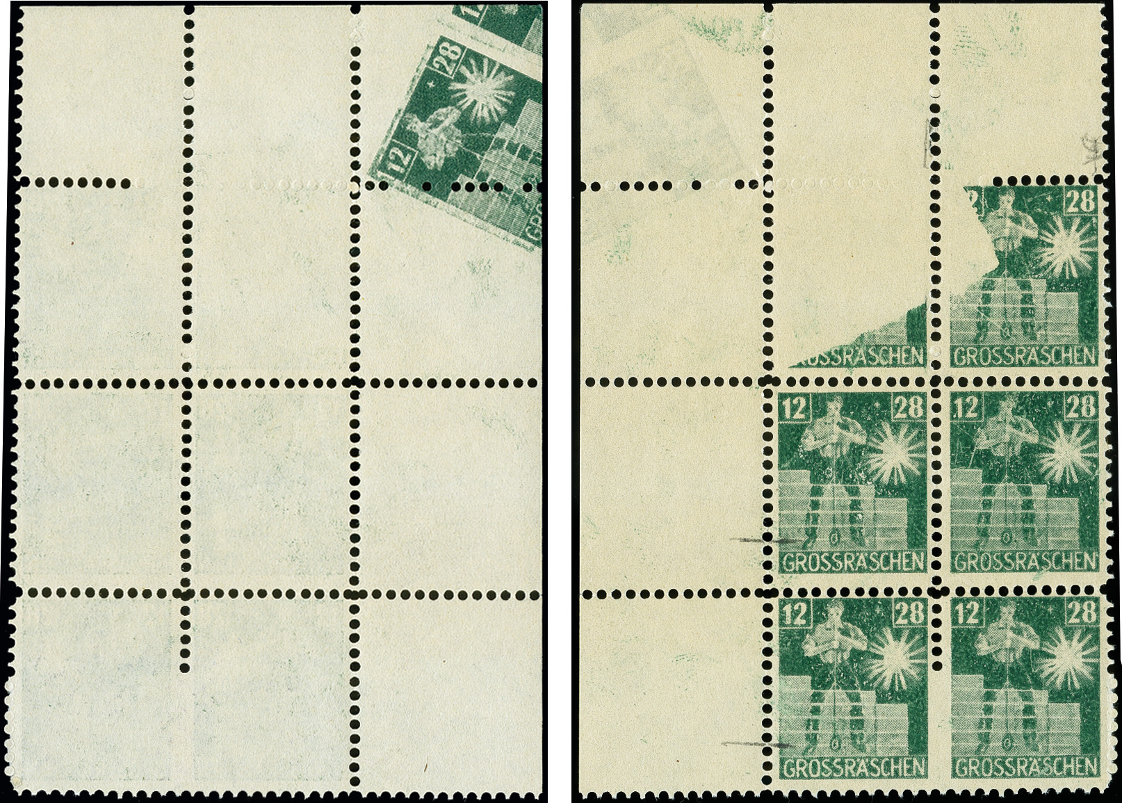 Lot 775 - german local issues after 1945 grossräschen -  Heinrich Koehler Auktionen Auction #371- Day 2