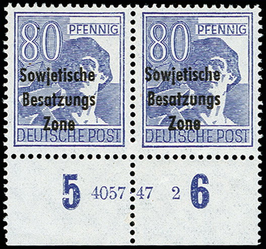 Lot 954 - sbz (soviet occupation zone) sbz - general issues - Heinrich Koehler Auktionen Auction #371- Day 2 Lot 954 - sbz (soviet occupation zone) sbz - general issues - Heinrich Koehler Auktionen Auction #371- Day 2
