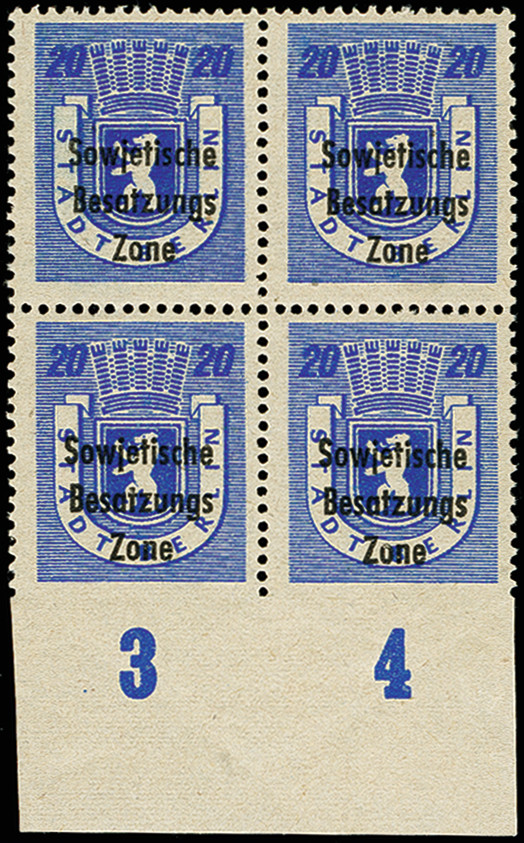 Lot 959 - sbz (soviet occupation zone) sbz - general issues - Heinrich Koehler Auktionen Auction #371- Day 2 Lot 959 - sbz (soviet occupation zone) sbz - general issues - Heinrich Koehler Auktionen Auction #371- Day 2
