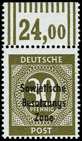 Lot 960 - sbz (soviet occupation zone) sbz - general issues - Heinrich Koehler Auktionen Auction #371- Day 2 Lot 960 - sbz (soviet occupation zone) sbz - general issues - Heinrich Koehler Auktionen Auction #371- Day 2