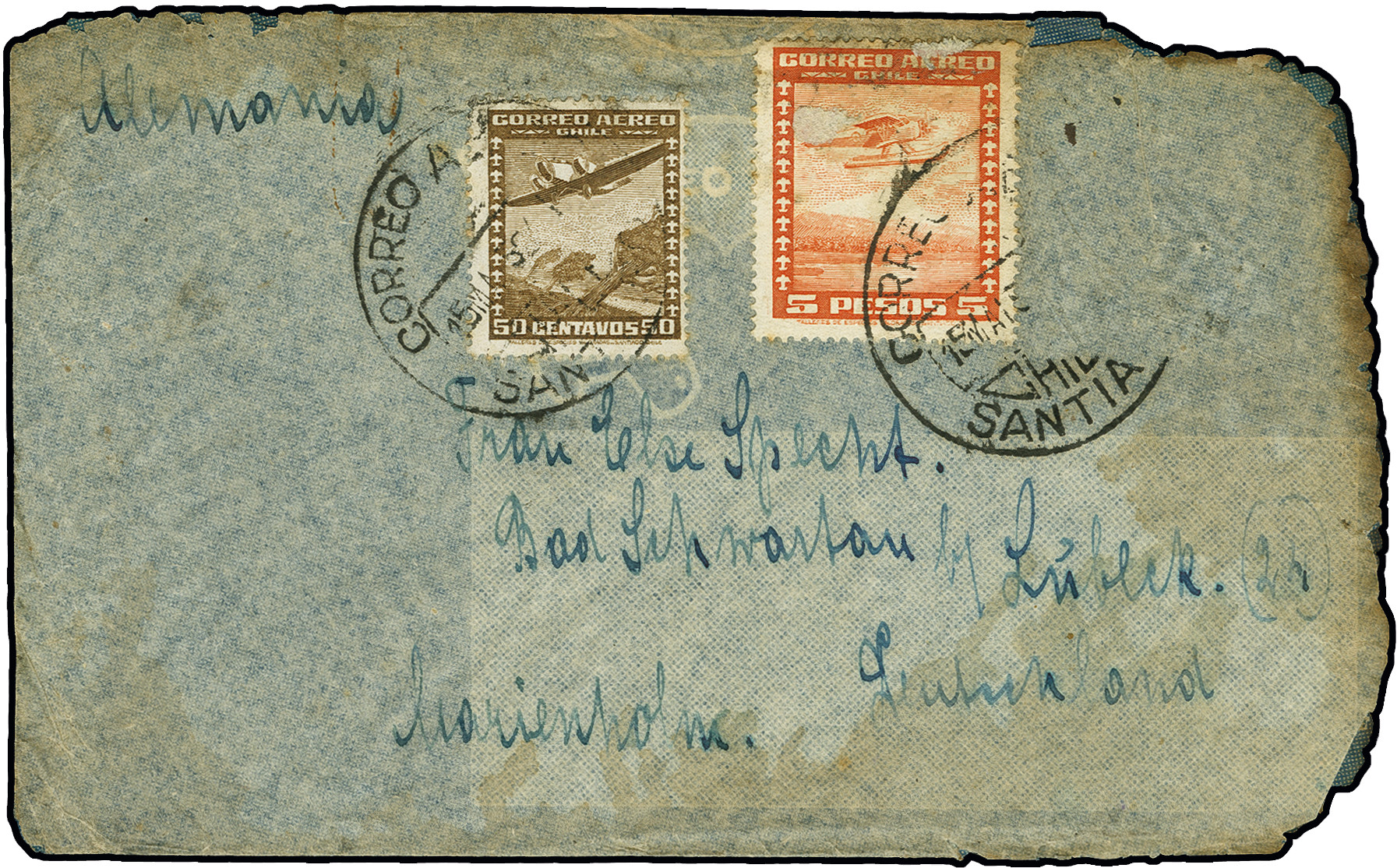 Lot 492 - Overseas Chile - Heinrich Koehler Auktionen Auction #371- Day 1 Lot 492 - Overseas Chile - Heinrich Koehler Auktionen Auction #371- Day 1