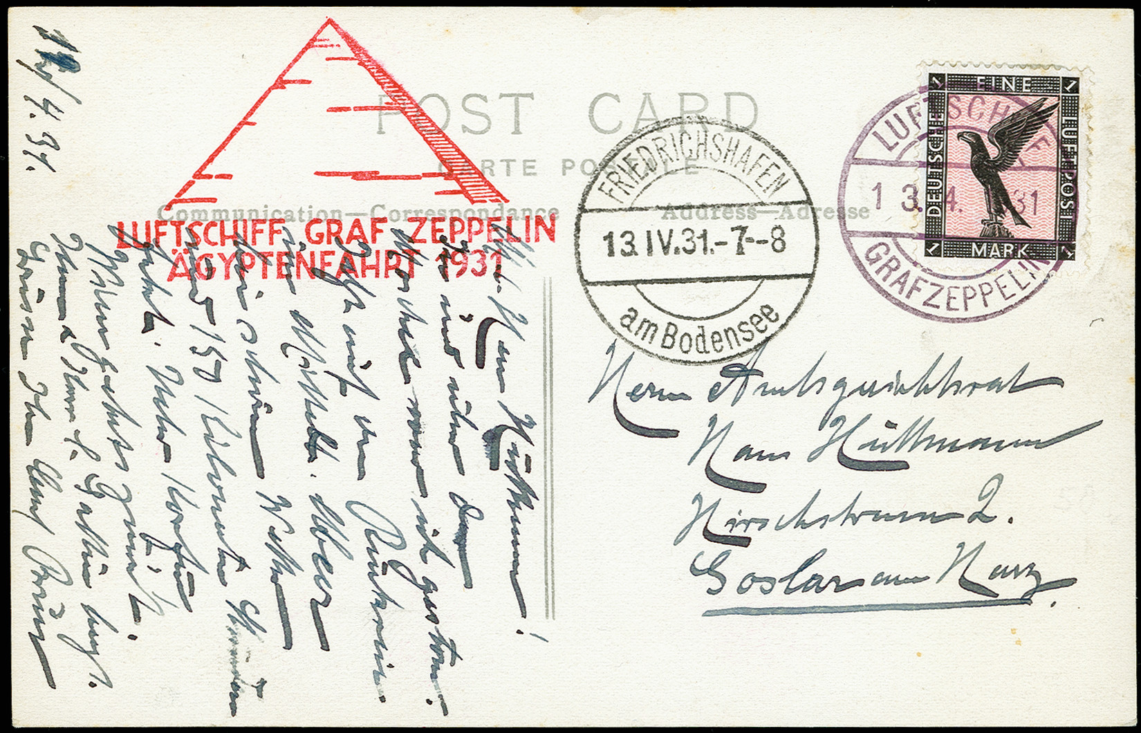 Lot 674 - airmail zeppelin - Heinrich Koehler Auktionen Auction #371- Day 1 Lot 674 - airmail zeppelin - Heinrich Koehler Auktionen Auction #371- Day 1