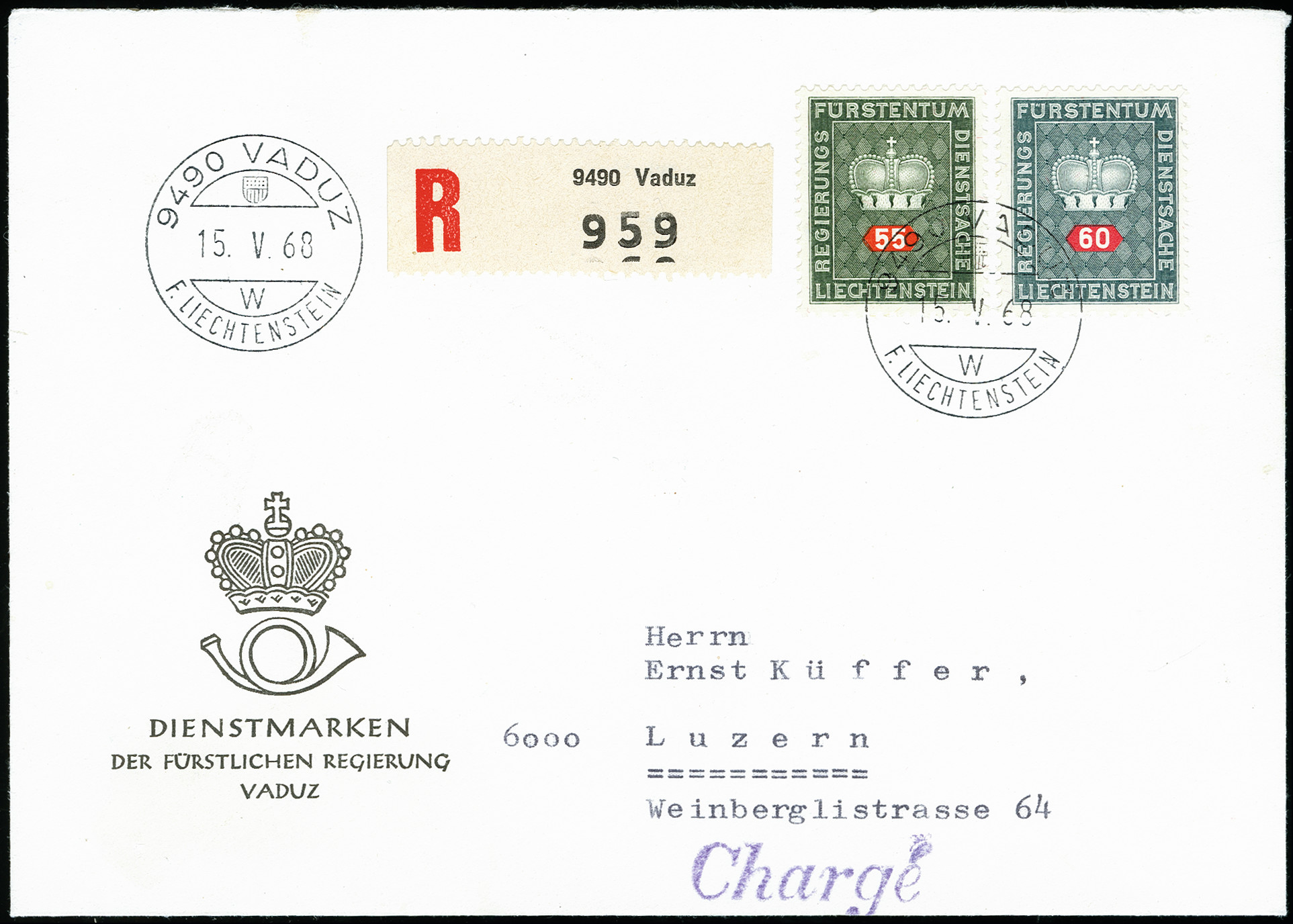 Lot 1 - Liechtenstein Liechtenstein - Officials - Heinrich Koehler Auktionen Auction #371- Day 1 Lot 1 - Liechtenstein Liechtenstein - Officials - Heinrich Koehler Auktionen Auction #371- Day 1