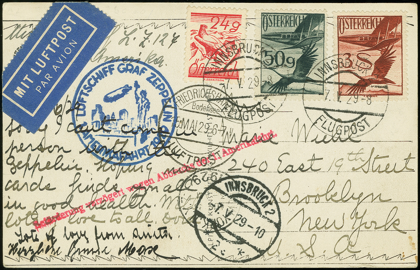 Lot 723 - airmail treaty post -  Heinrich Koehler Auktionen Auction #371- Day 1