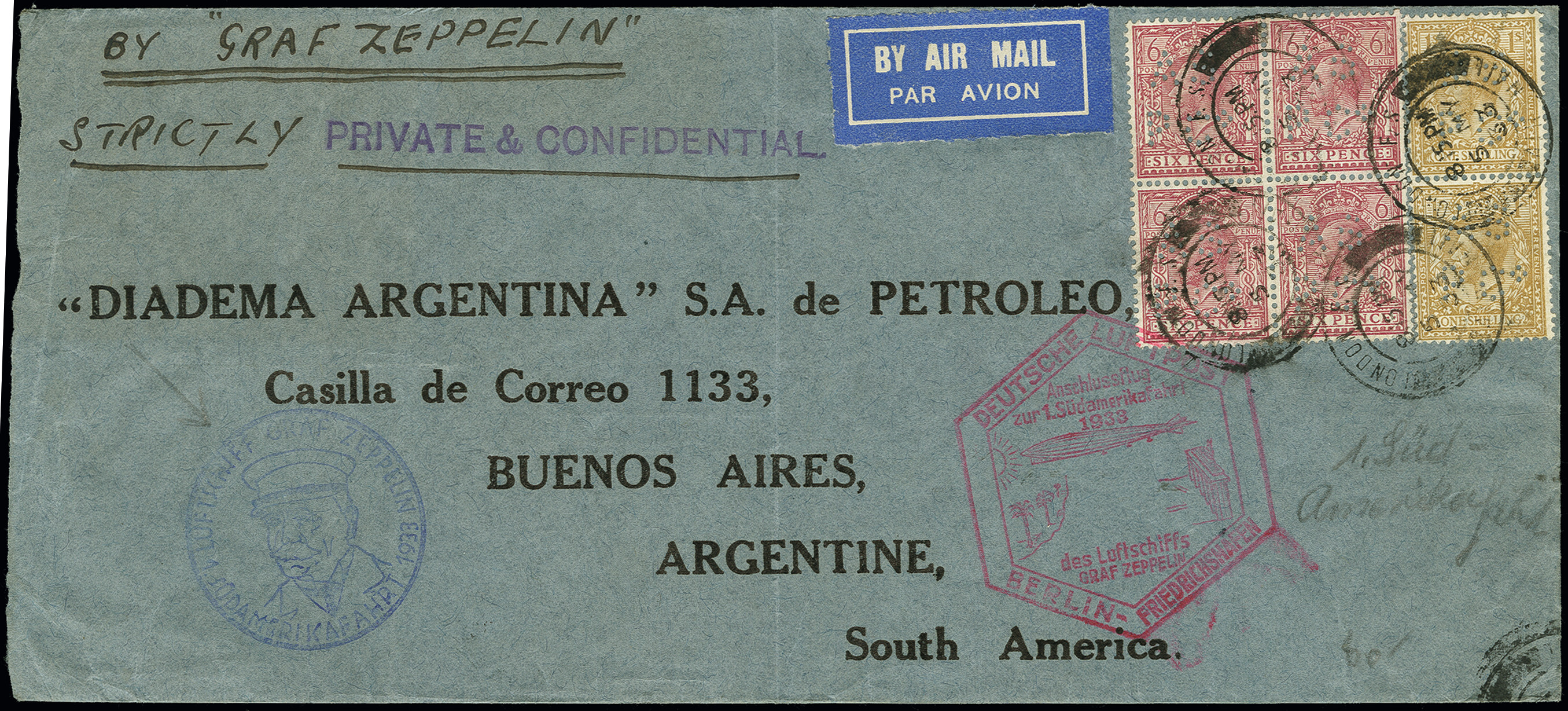 Lot 710 - airmail treaty post - Heinrich Koehler Auktionen Auction #371- Day 1 Lot 710 - airmail treaty post - Heinrich Koehler Auktionen Auction #371- Day 1