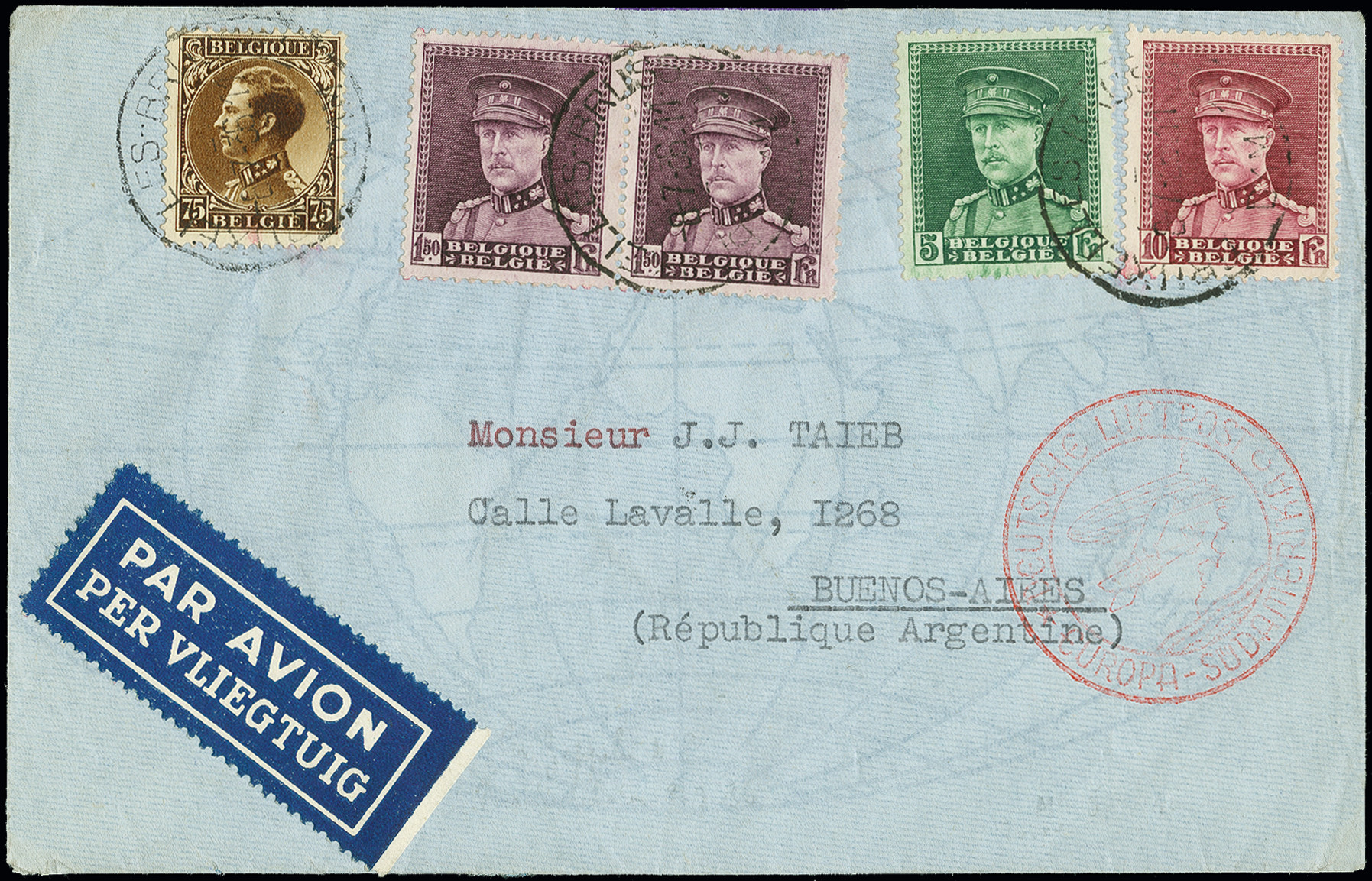 Lot 703 - airmail treaty post - Heinrich Koehler Auktionen Auction #371- Day 1 Lot 703 - airmail treaty post - Heinrich Koehler Auktionen Auction #371- Day 1