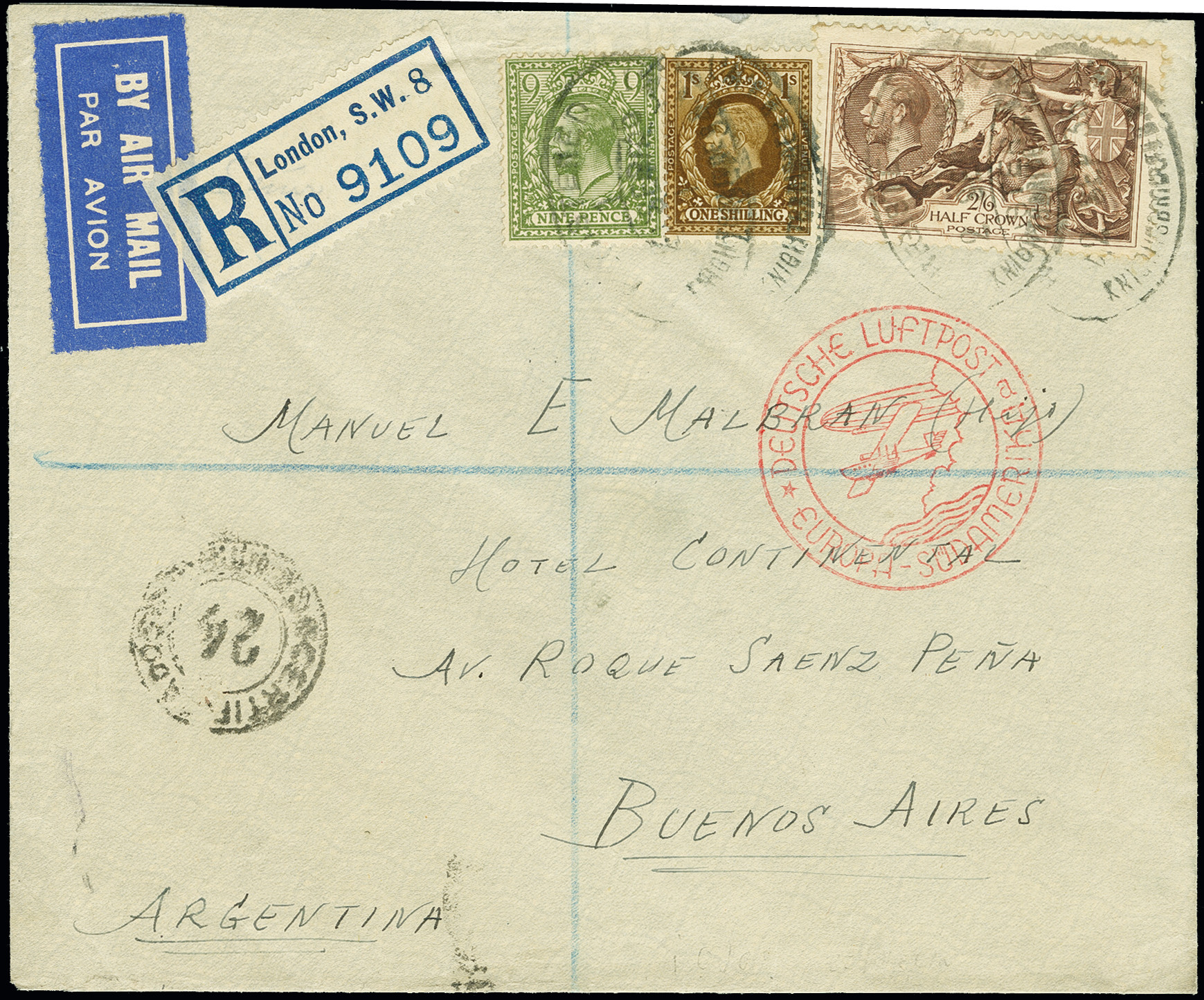 Lot 717 - airmail treaty post - Heinrich Koehler Auktionen Auction #371- Day 1 Lot 717 - airmail treaty post - Heinrich Koehler Auktionen Auction #371- Day 1
