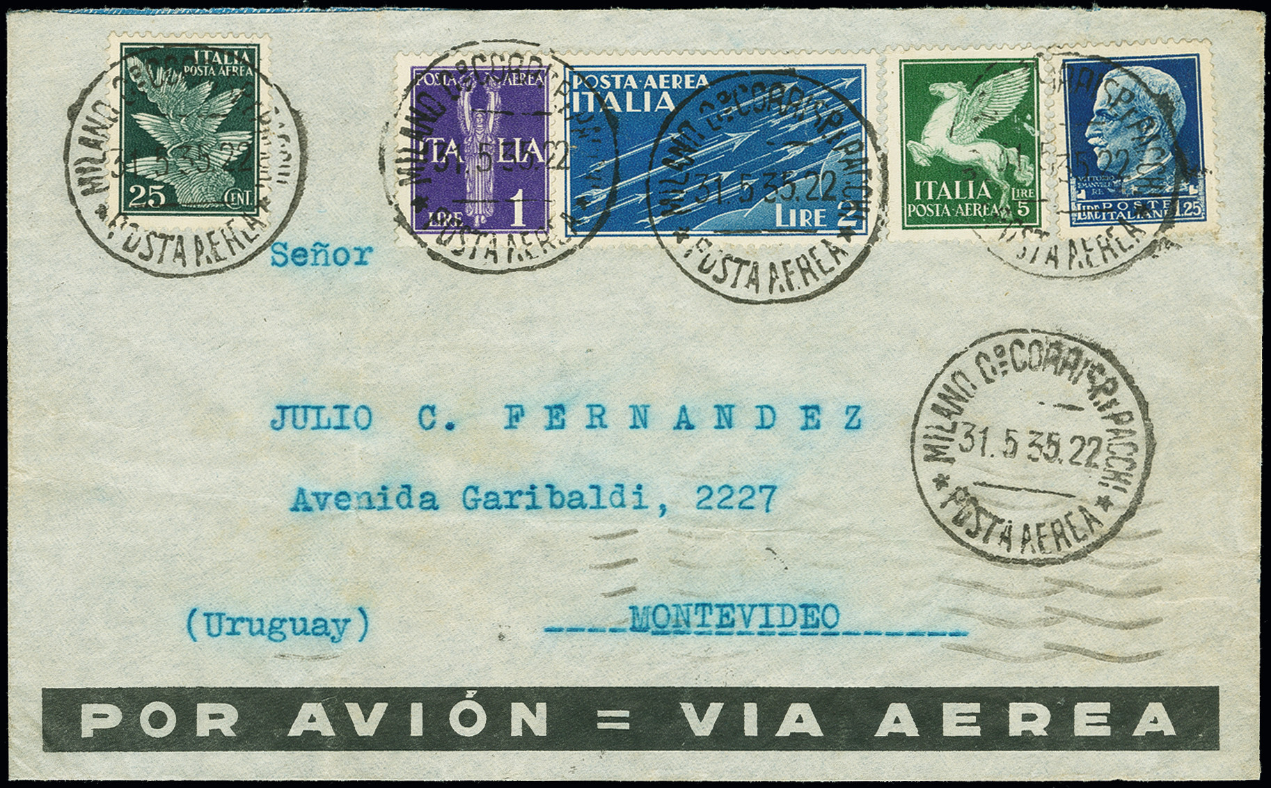 Lot 718 - airmail treaty post - Heinrich Koehler Auktionen Auction #371- Day 1 Lot 718 - airmail treaty post - Heinrich Koehler Auktionen Auction #371- Day 1