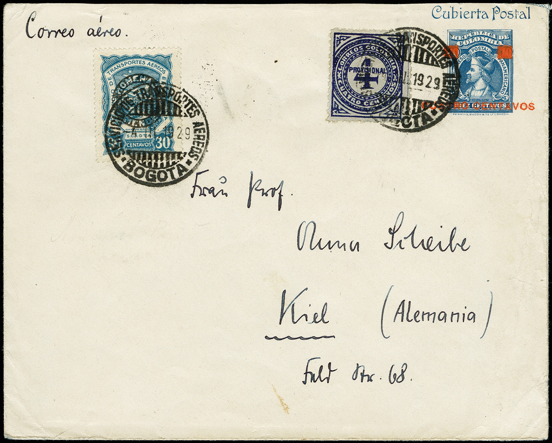 Lot 531 - airmail scadta -  Heinrich Koehler Auktionen Auction #371- Day 1
