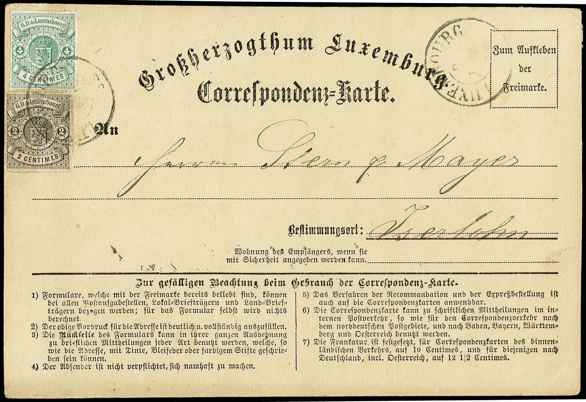 Lot 348 - europe luxemburg - Heinrich Koehler Auktionen Auction #371- Day 1 Lot 348 - europe luxemburg - Heinrich Koehler Auktionen Auction #371- Day 1
