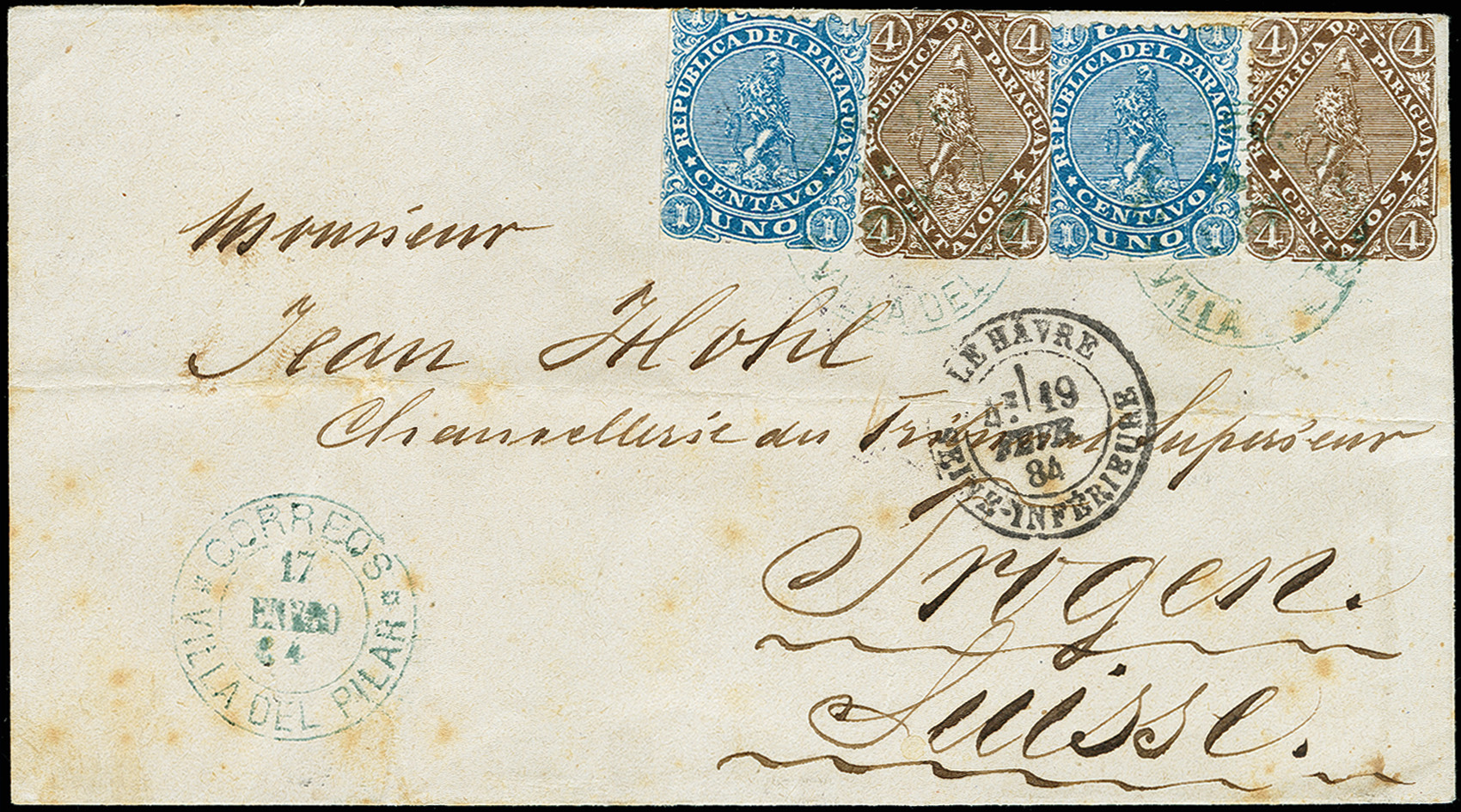 Lot 589 - Overseas Paraguay - Heinrich Koehler Auktionen Auction #371- Day 1 Lot 589 - Overseas Paraguay - Heinrich Koehler Auktionen Auction #371- Day 1