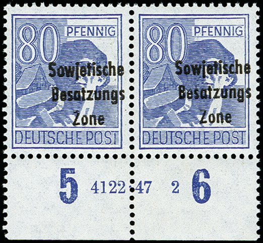 Lot 955 - sbz (soviet occupation zone) sbz - general issues - Heinrich Koehler Auktionen Auction #371- Day 2 Lot 955 - sbz (soviet occupation zone) sbz - general issues - Heinrich Koehler Auktionen Auction #371- Day 2