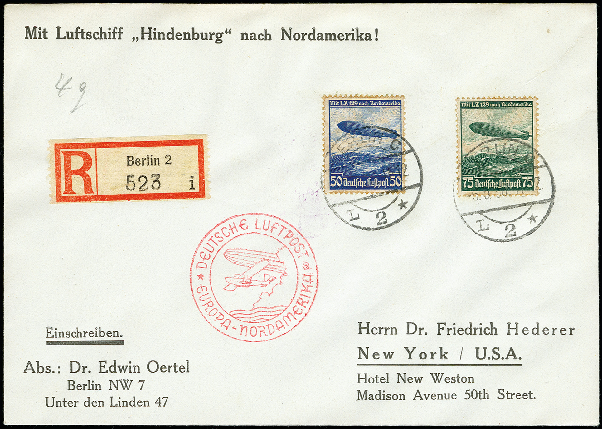 Lot 693A - airmail zeppelin - Heinrich Koehler Auktionen Auction #371- Day 1 Lot 693A - airmail zeppelin - Heinrich Koehler Auktionen Auction #371- Day 1