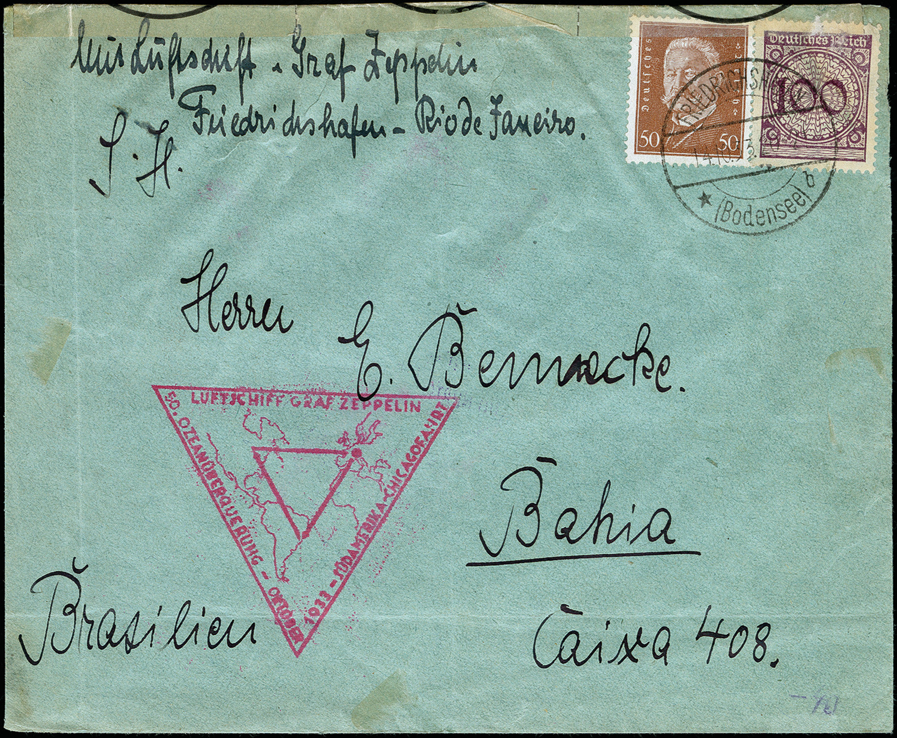 Lot 686A - airmail zeppelin - Heinrich Koehler Auktionen Auction #371- Day 1 Lot 686A - airmail zeppelin - Heinrich Koehler Auktionen Auction #371- Day 1