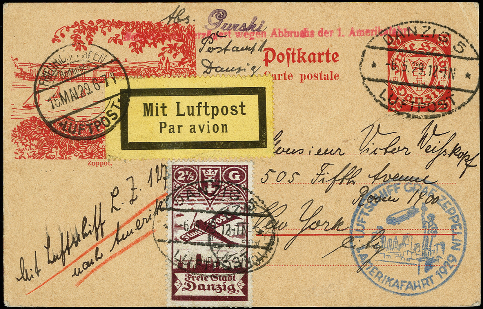 Lot 706 - airmail treaty post - Heinrich Koehler Auktionen Auction #371- Day 1 Lot 706 - airmail treaty post - Heinrich Koehler Auktionen Auction #371- Day 1