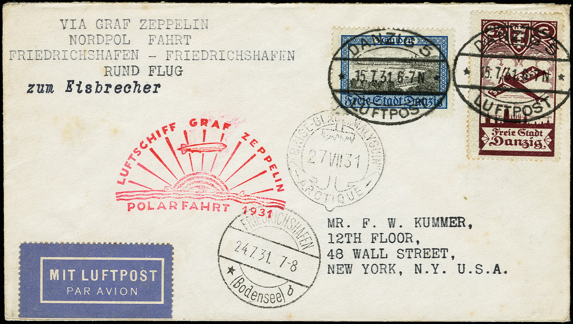 Lot 708 - airmail treaty post - Heinrich Koehler Auktionen Auction #371- Day 1 Lot 708 - airmail treaty post - Heinrich Koehler Auktionen Auction #371- Day 1