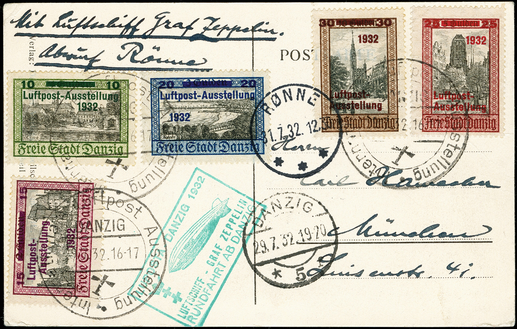 Lot 679 - airmail zeppelin - Heinrich Koehler Auktionen Auction #371- Day 1 Lot 679 - airmail zeppelin - Heinrich Koehler Auktionen Auction #371- Day 1