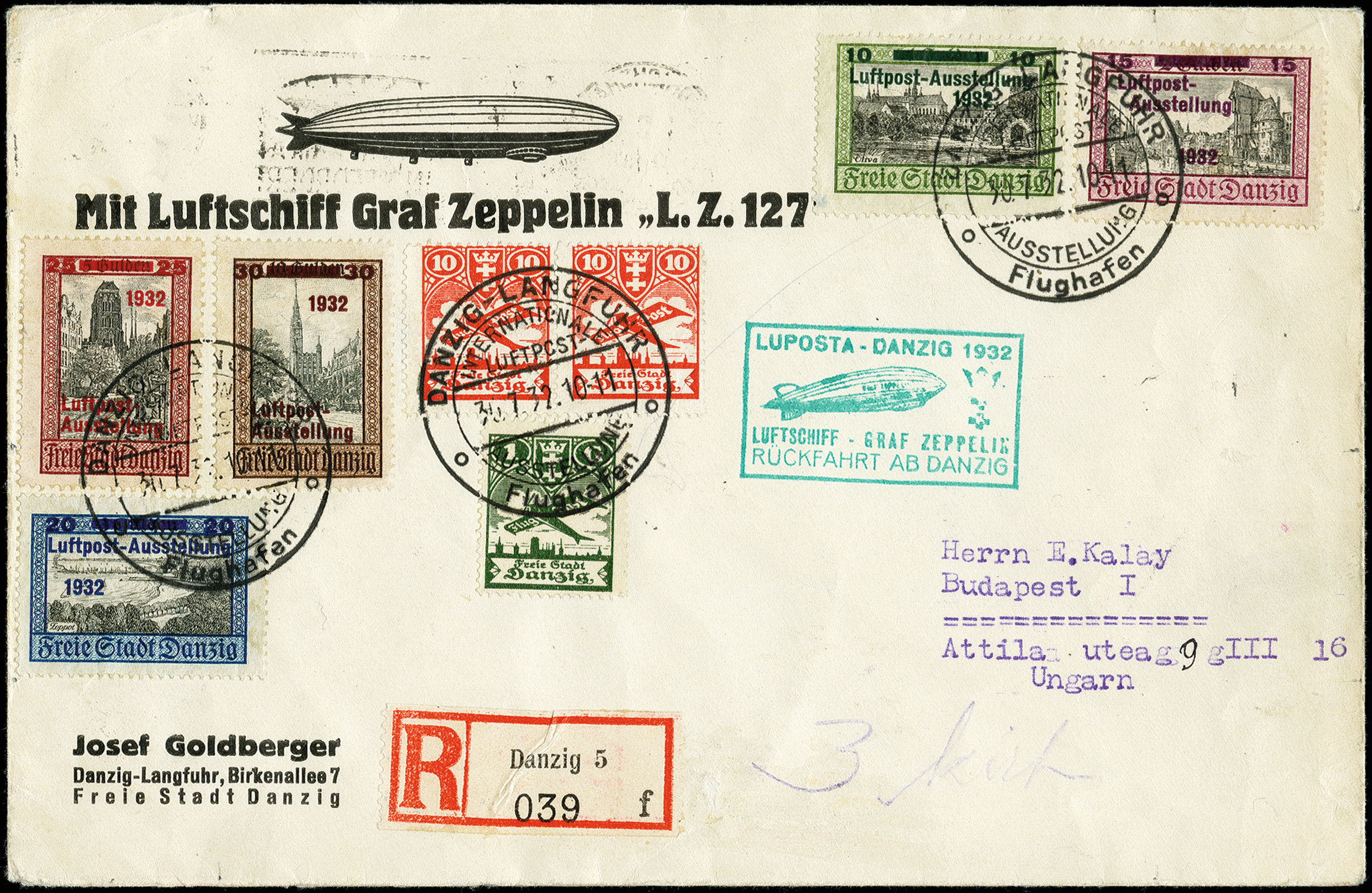 Lot 680 - airmail zeppelin - Heinrich Koehler Auktionen Auction #371- Day 1 Lot 680 - airmail zeppelin - Heinrich Koehler Auktionen Auction #371- Day 1