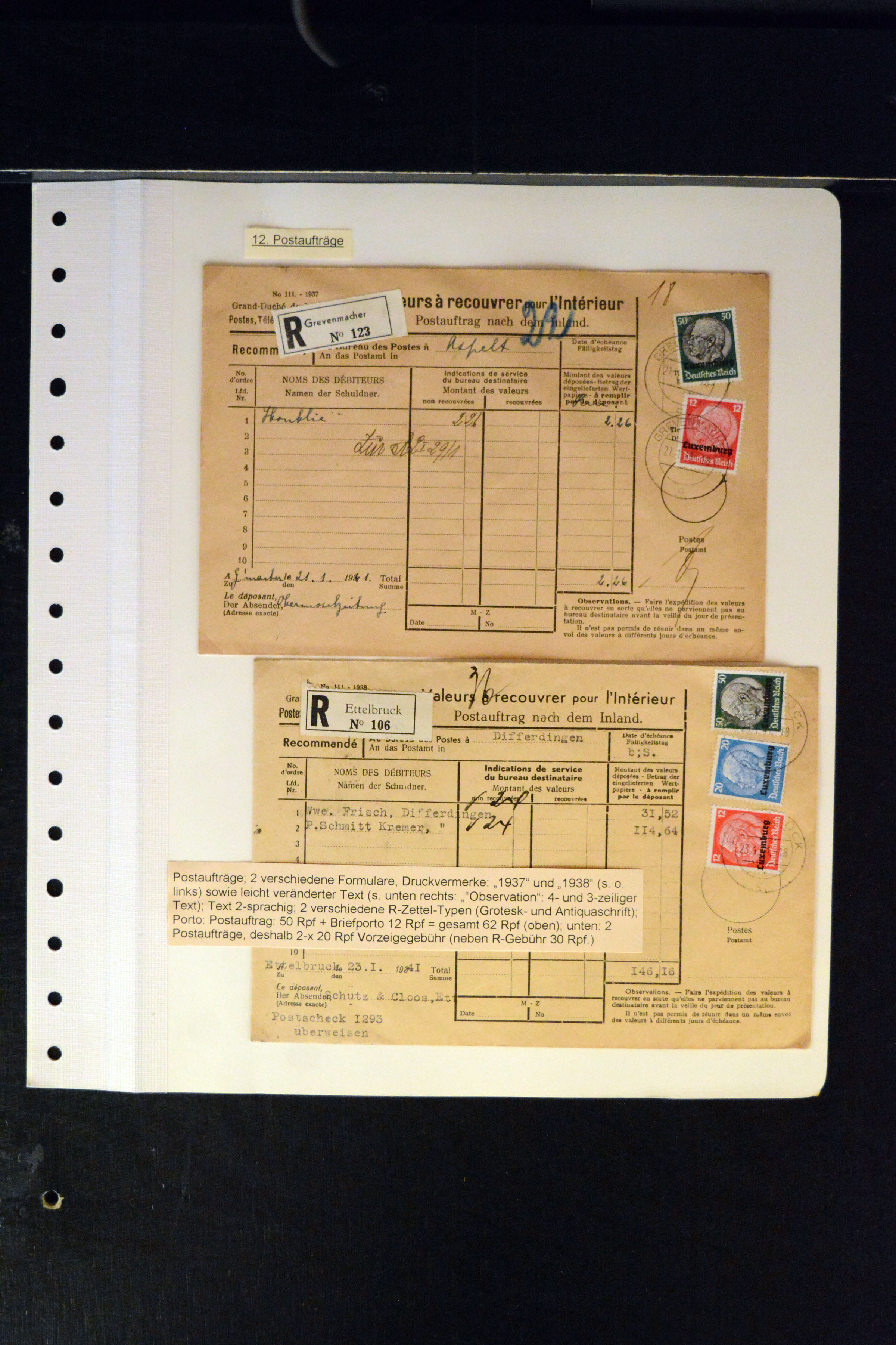 Lot 3908 - german occupation issues 1939/45 Luxembourg -  Heinrich Koehler Auktionen Auction #371- Day 3