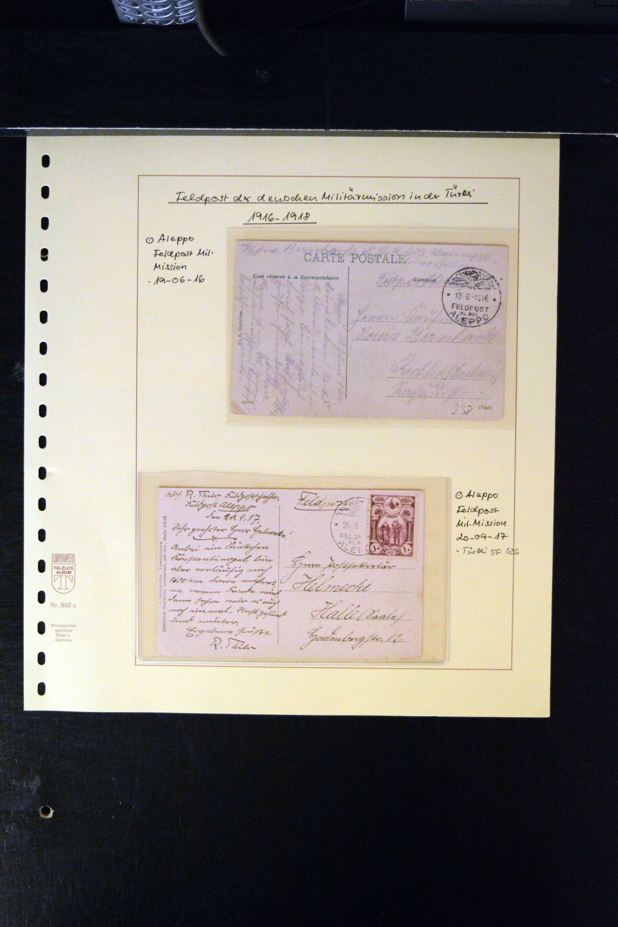 Lot 3796 - german post in turkey deutsche post in der türkei - militärmission -  Heinrich Koehler Auktionen Auction #371- Day 3