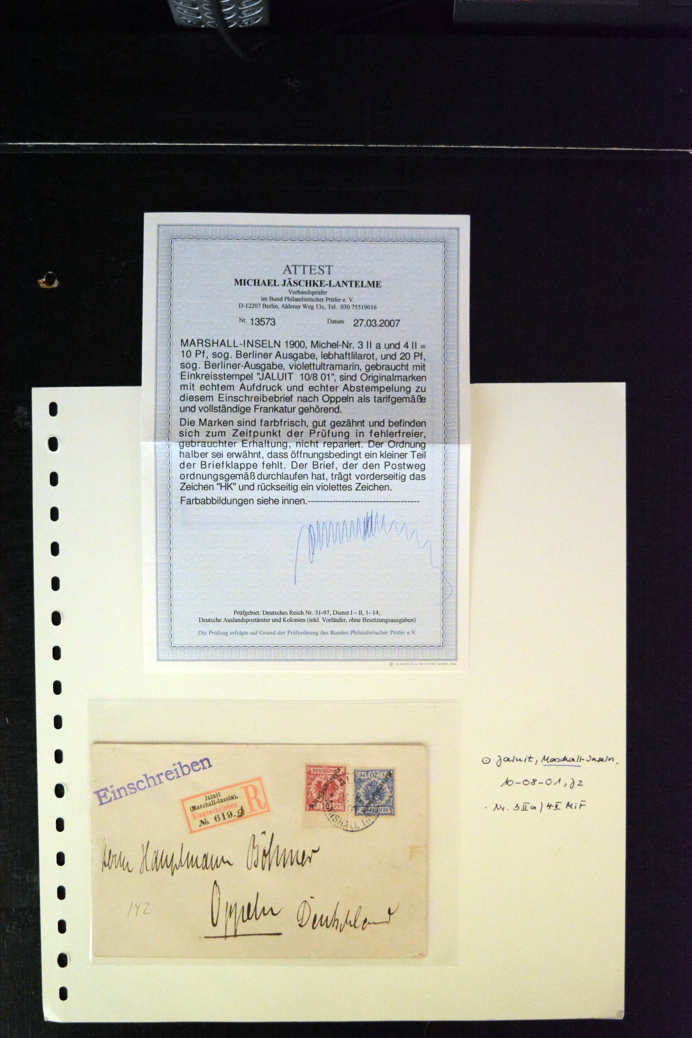 Lot 3818 - german colonies and offices abroad marshall islands -  Heinrich Koehler Auktionen Auction #371- Day 3