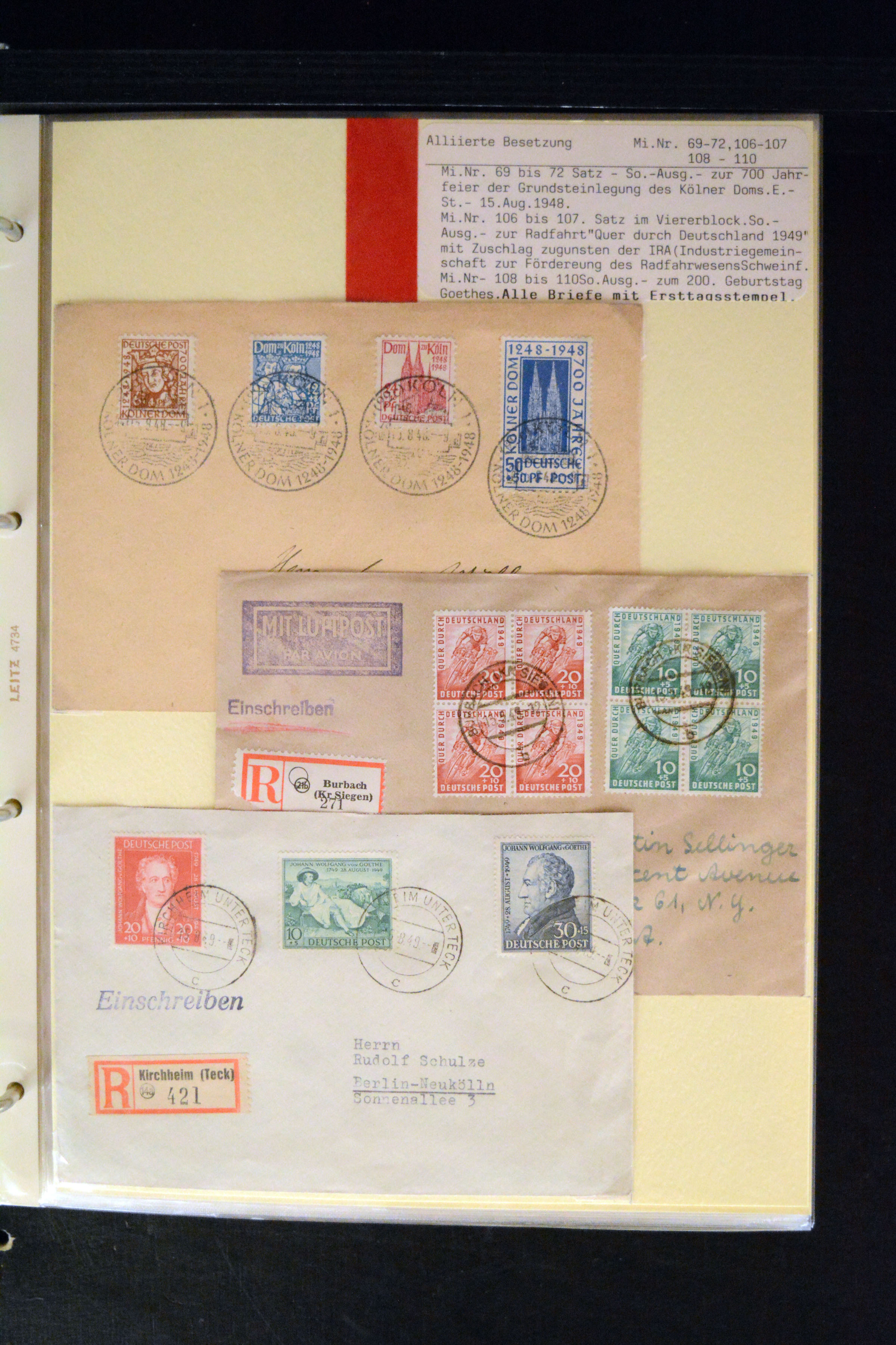 Lot 4056 - Main catalogue germany after 1945 - Heinrich Koehler Auktionen Auction #371- Day 3 Lot 4056 - Main catalogue germany after 1945 - Heinrich Koehler Auktionen Auction #371- Day 3