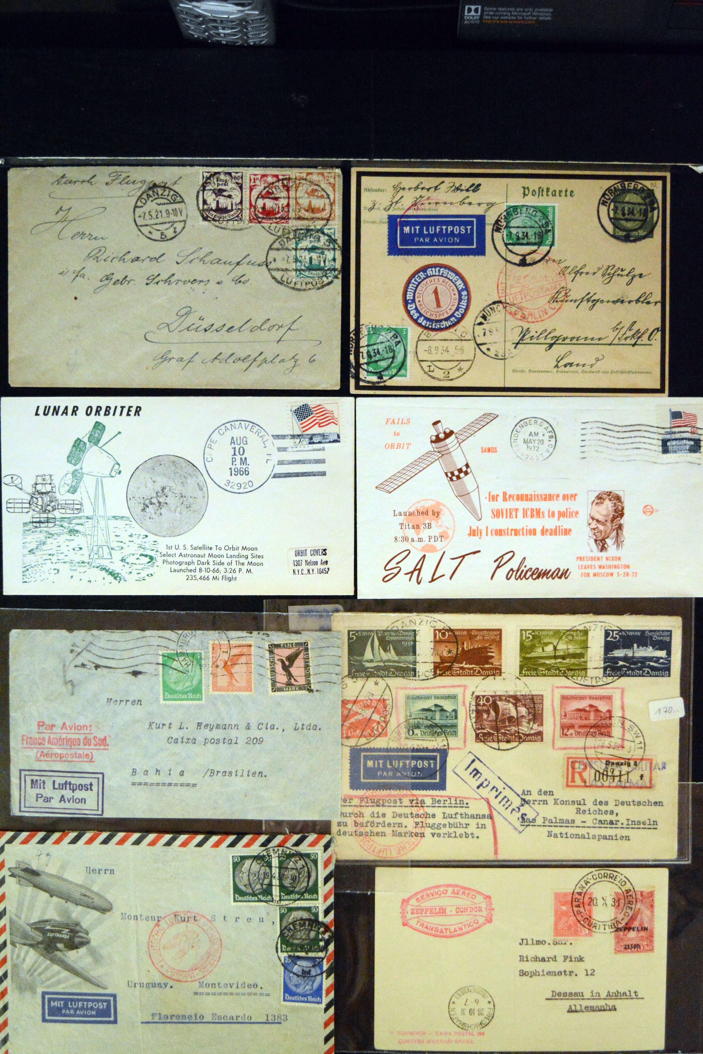 Lot 3515 - airmail zeppelin - Heinrich Koehler Auktionen Auction #371- Day 3 Lot 3515 - airmail zeppelin - Heinrich Koehler Auktionen Auction #371- Day 3