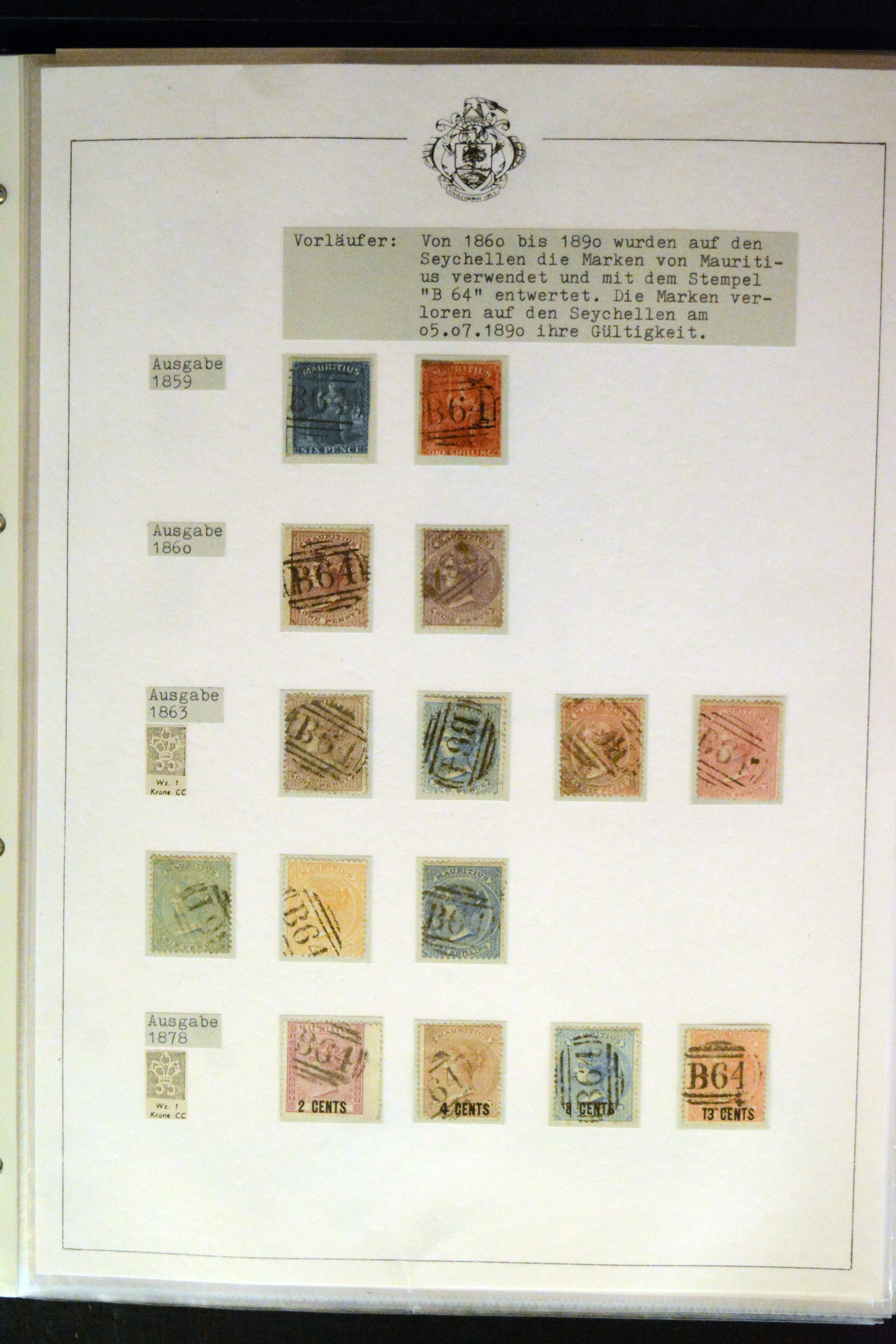 Lot 3103 - British Commonwealth seychelles -  Heinrich Koehler Auktionen Auction #371- Day 3