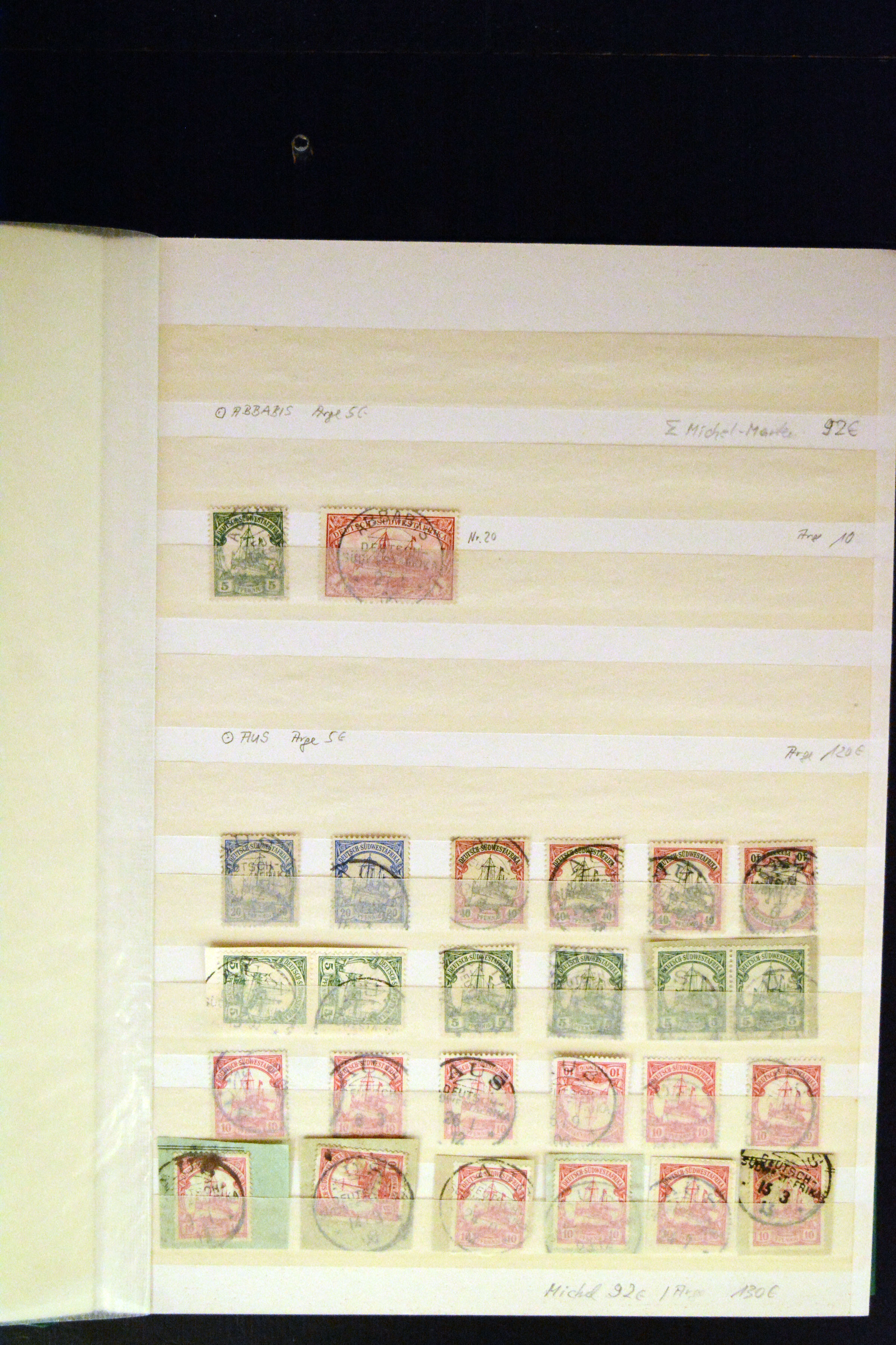 Lot 3805 - german south-west africa german south-west africa - cancellations -  Heinrich Koehler Auktionen Auction #371- Day 3