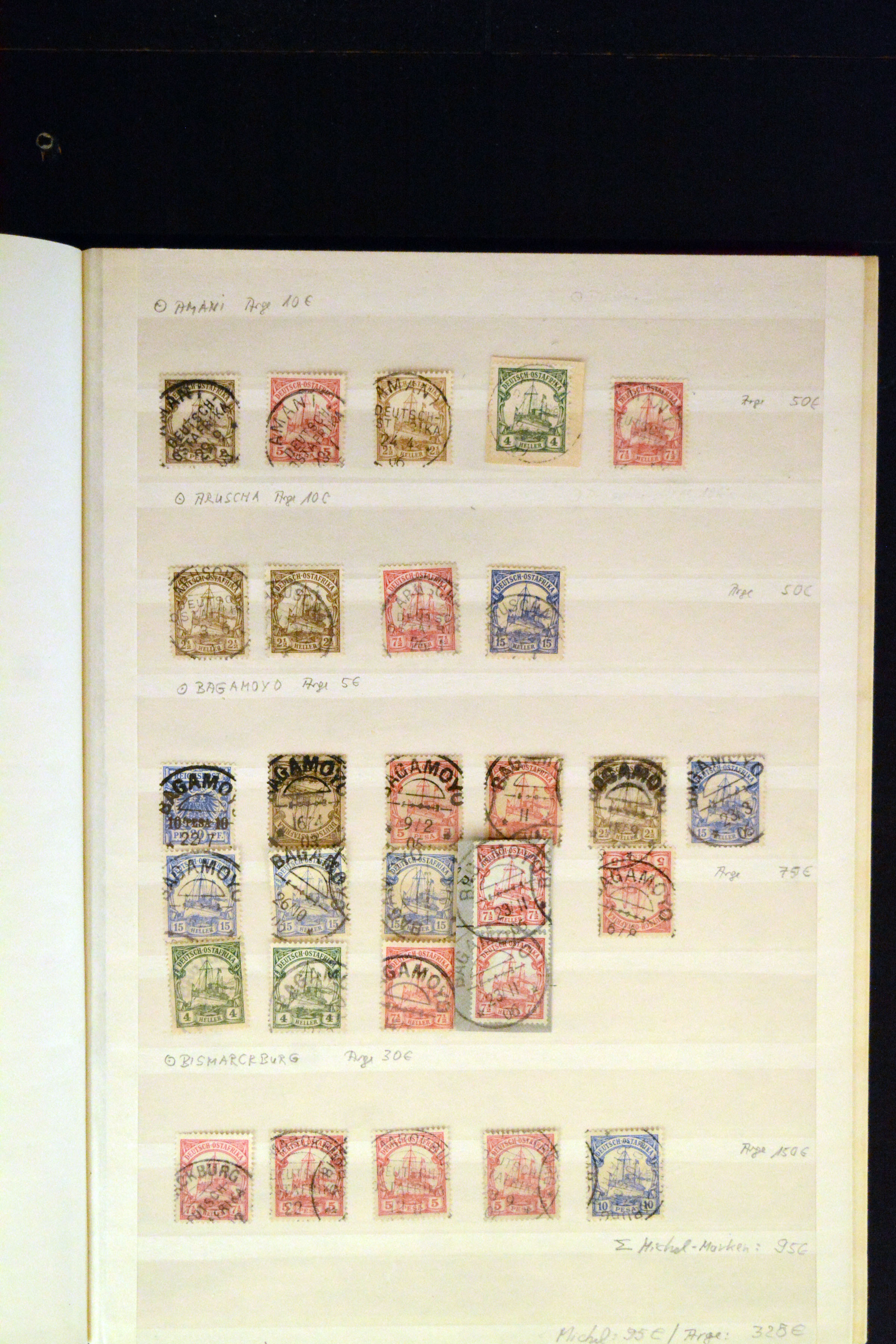 Lot 3800 - german east africa german east africa - cancellations -  Heinrich Koehler Auktionen Auction #371- Day 3