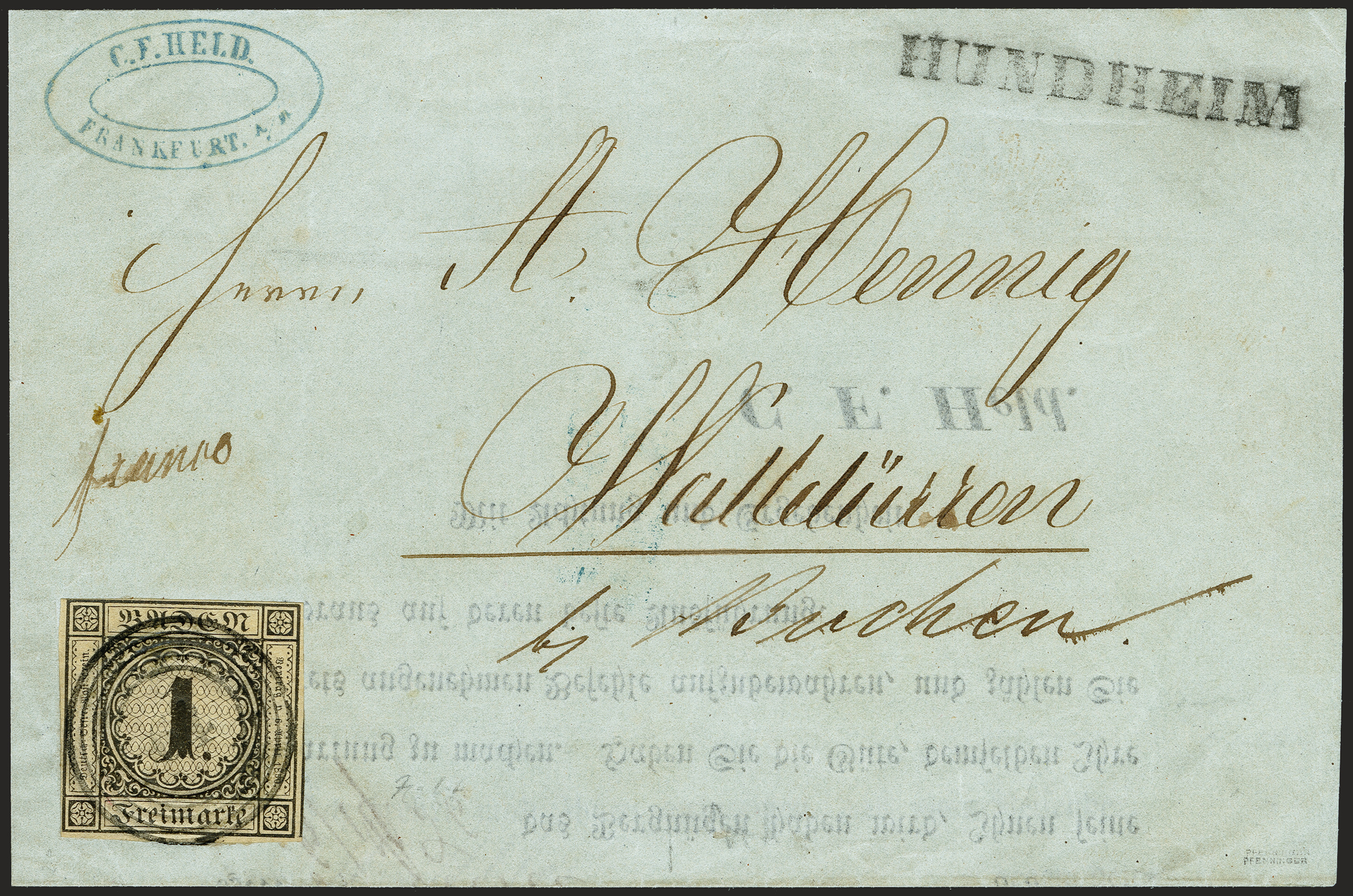 Lot 1 - Altdeutsche Staaten Baden -  Heinrich Koehler Auktionen 372nd Auction - The ERIVAN Collection