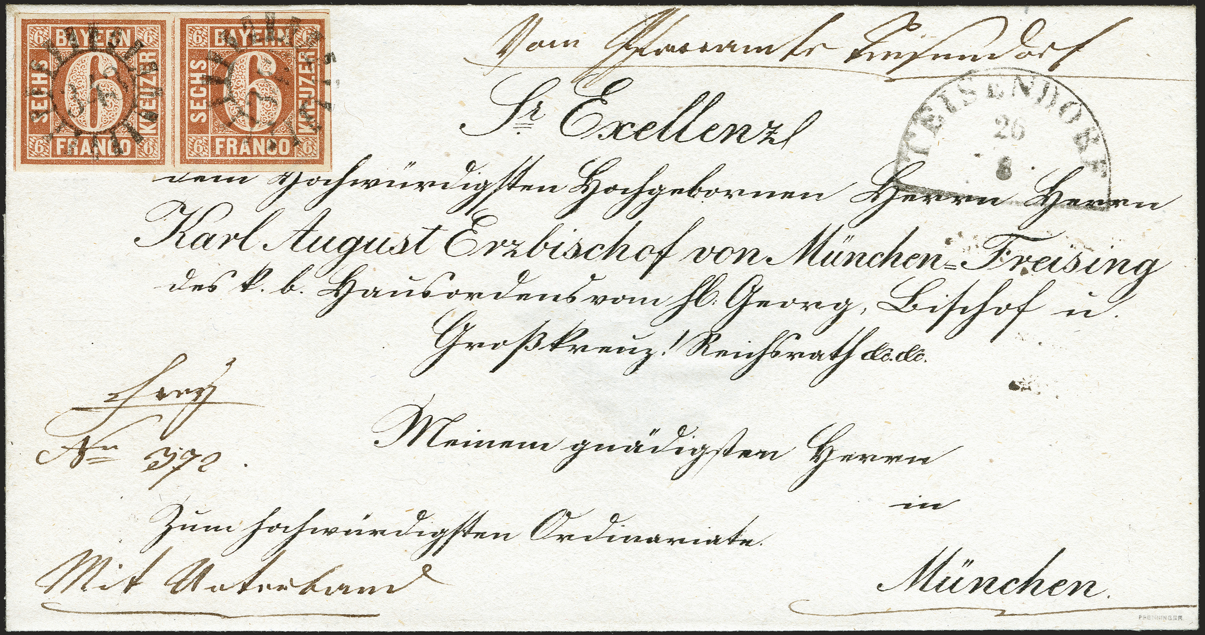 Lot 20 - Altdeutsche Staaten bavaria -  Heinrich Koehler Auktionen 372nd Auction - The ERIVAN Collection