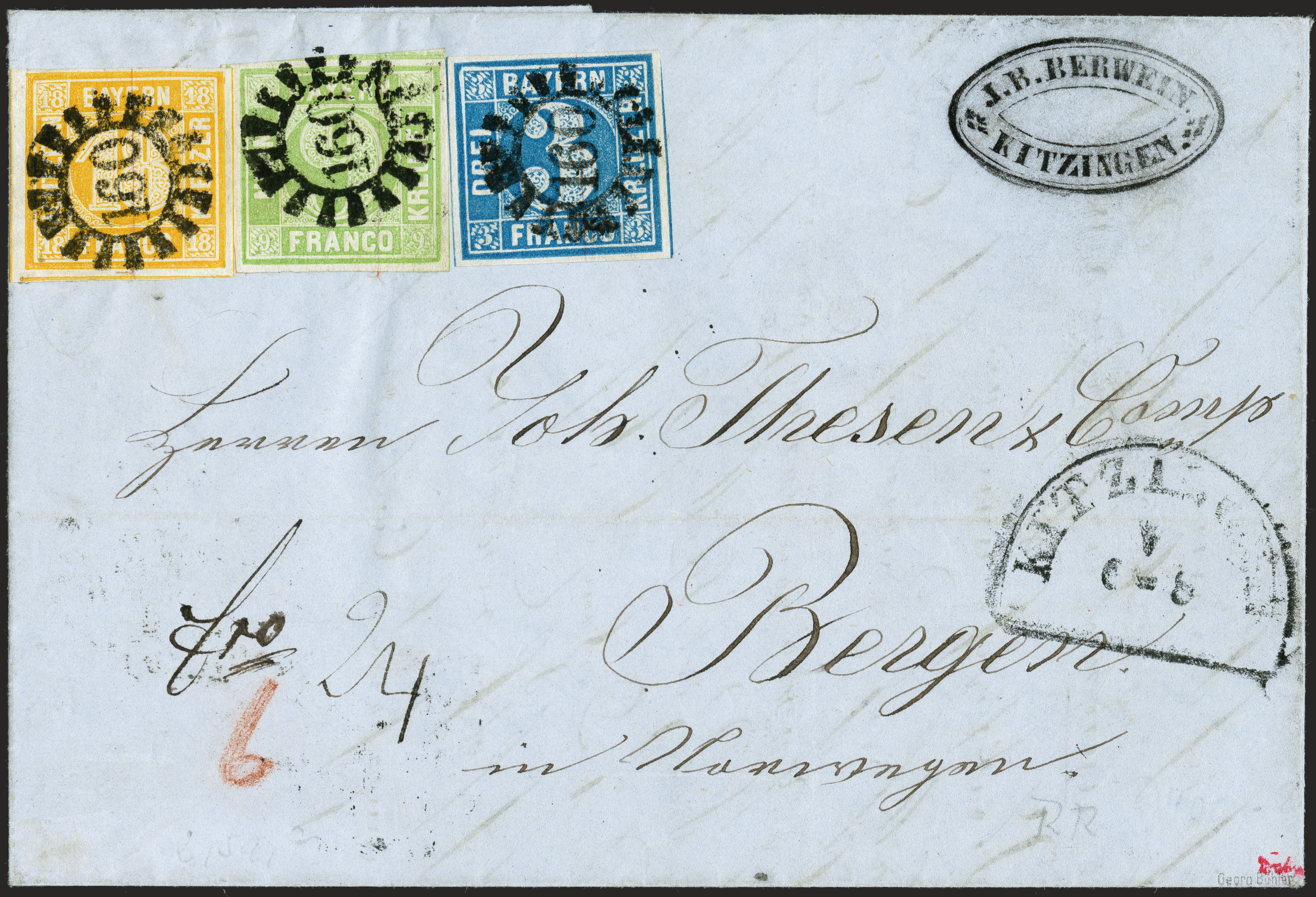 Lot 31 - Altdeutsche Staaten bavaria - Heinrich Koehler Auktionen 372nd Auction - The ERIVAN Collection Lot 31 - Altdeutsche Staaten bavaria - Heinrich Koehler Auktionen 372nd Auction - The ERIVAN Collection