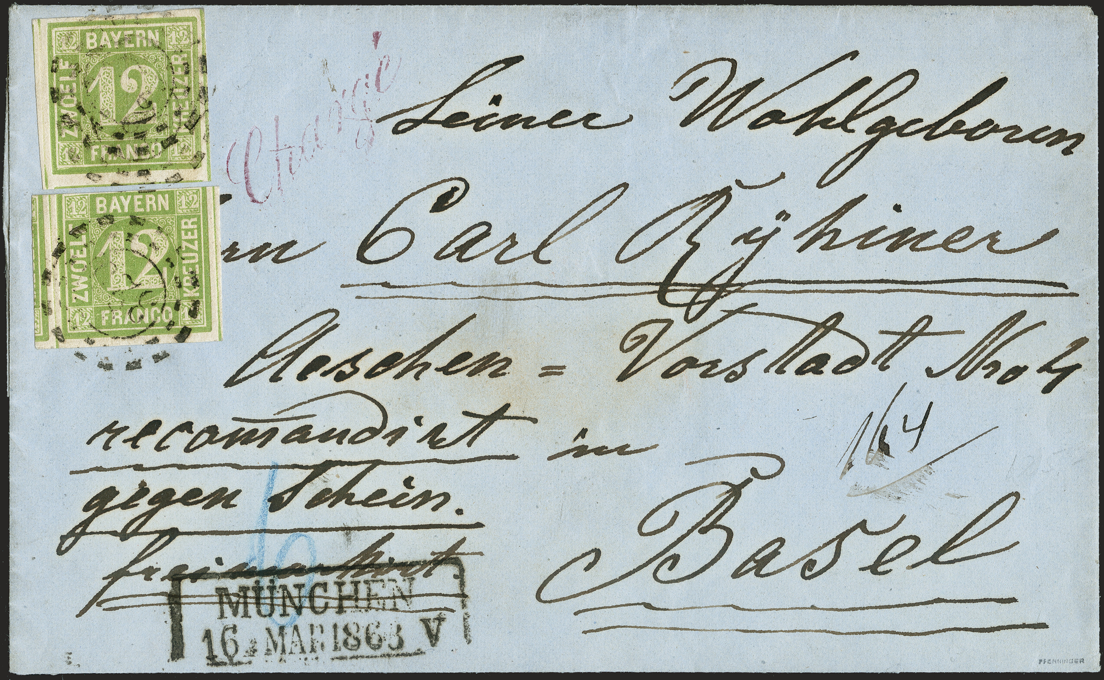 Lot 36 - Altdeutsche Staaten bavaria - Heinrich Koehler Auktionen 372nd Auction - The ERIVAN Collection Lot 36 - Altdeutsche Staaten bavaria - Heinrich Koehler Auktionen 372nd Auction - The ERIVAN Collection