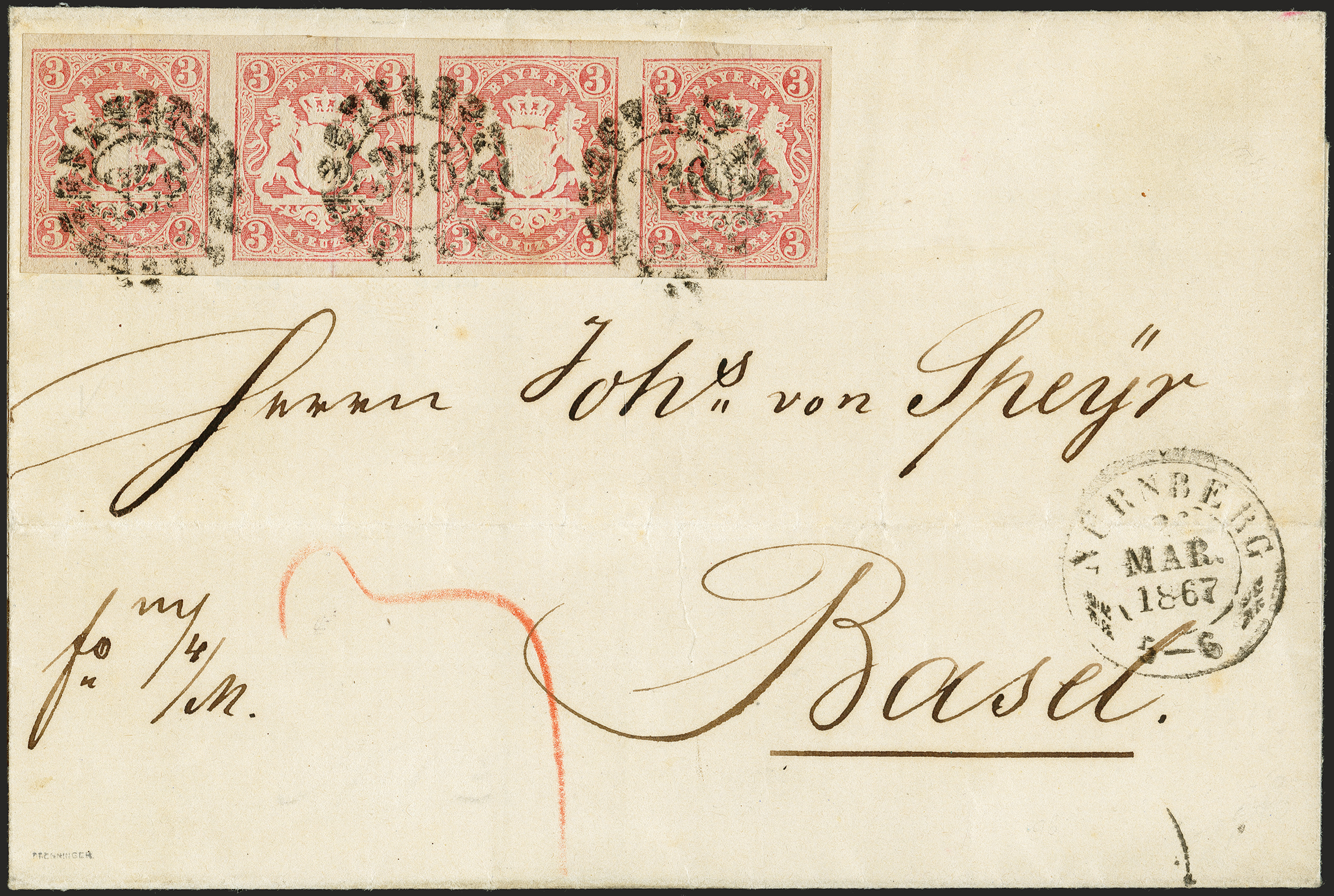 Lot 39 - Altdeutsche Staaten bavaria - Heinrich Koehler Auktionen 372nd Auction - The ERIVAN Collection Lot 39 - Altdeutsche Staaten bavaria - Heinrich Koehler Auktionen 372nd Auction - The ERIVAN Collection