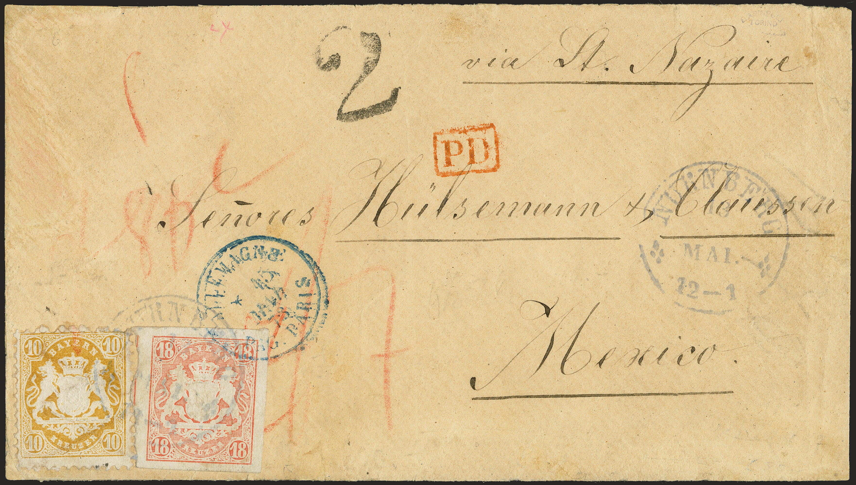 Lot 41 - Altdeutsche Staaten bavaria - Heinrich Koehler Auktionen 372nd Auction - The ERIVAN Collection Lot 41 - Altdeutsche Staaten bavaria - Heinrich Koehler Auktionen 372nd Auction - The ERIVAN Collection