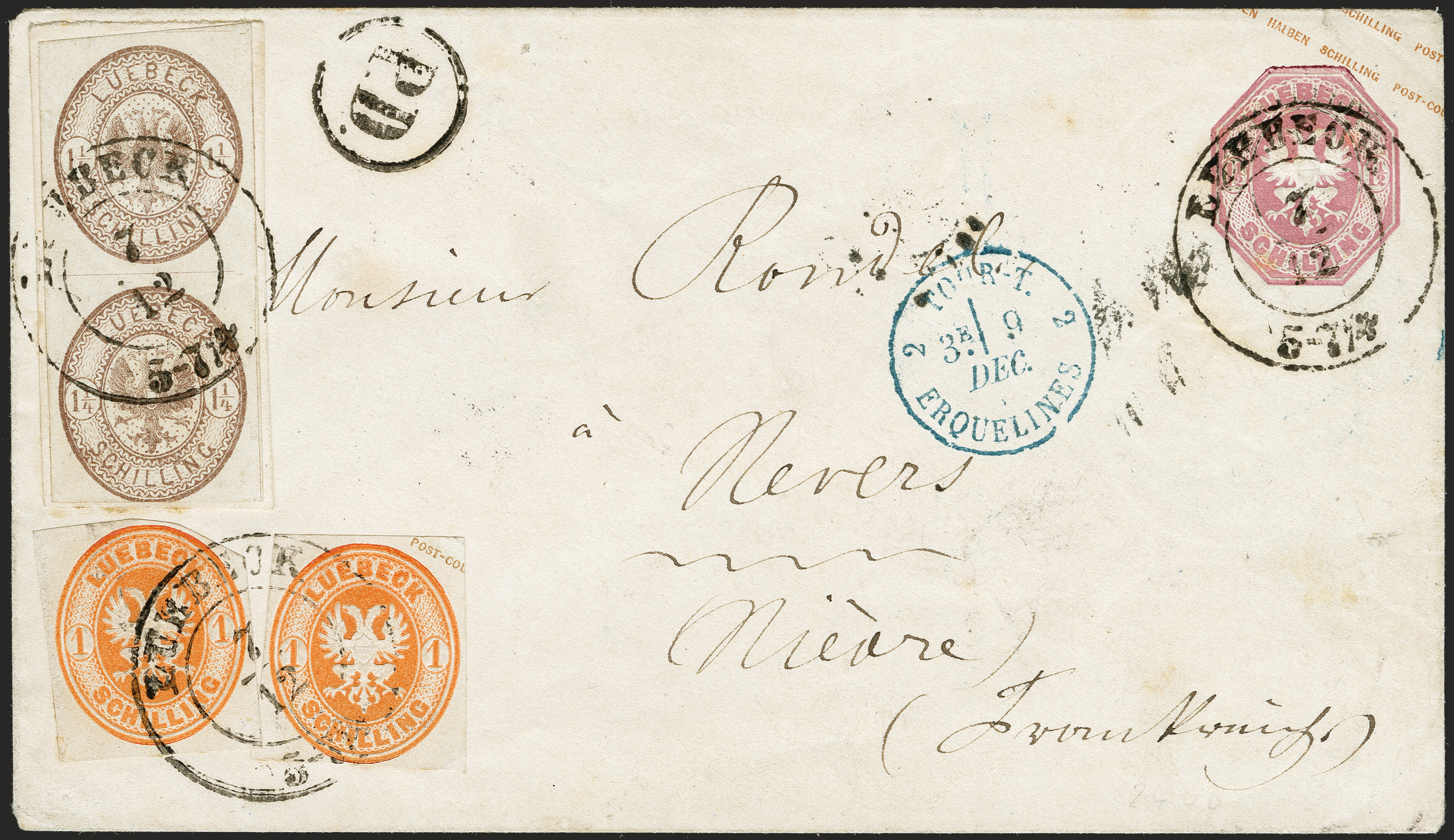 Lot 120 - lübeck Lübeck - stationary -  Heinrich Koehler Auktionen 372nd Auction - The ERIVAN Collection