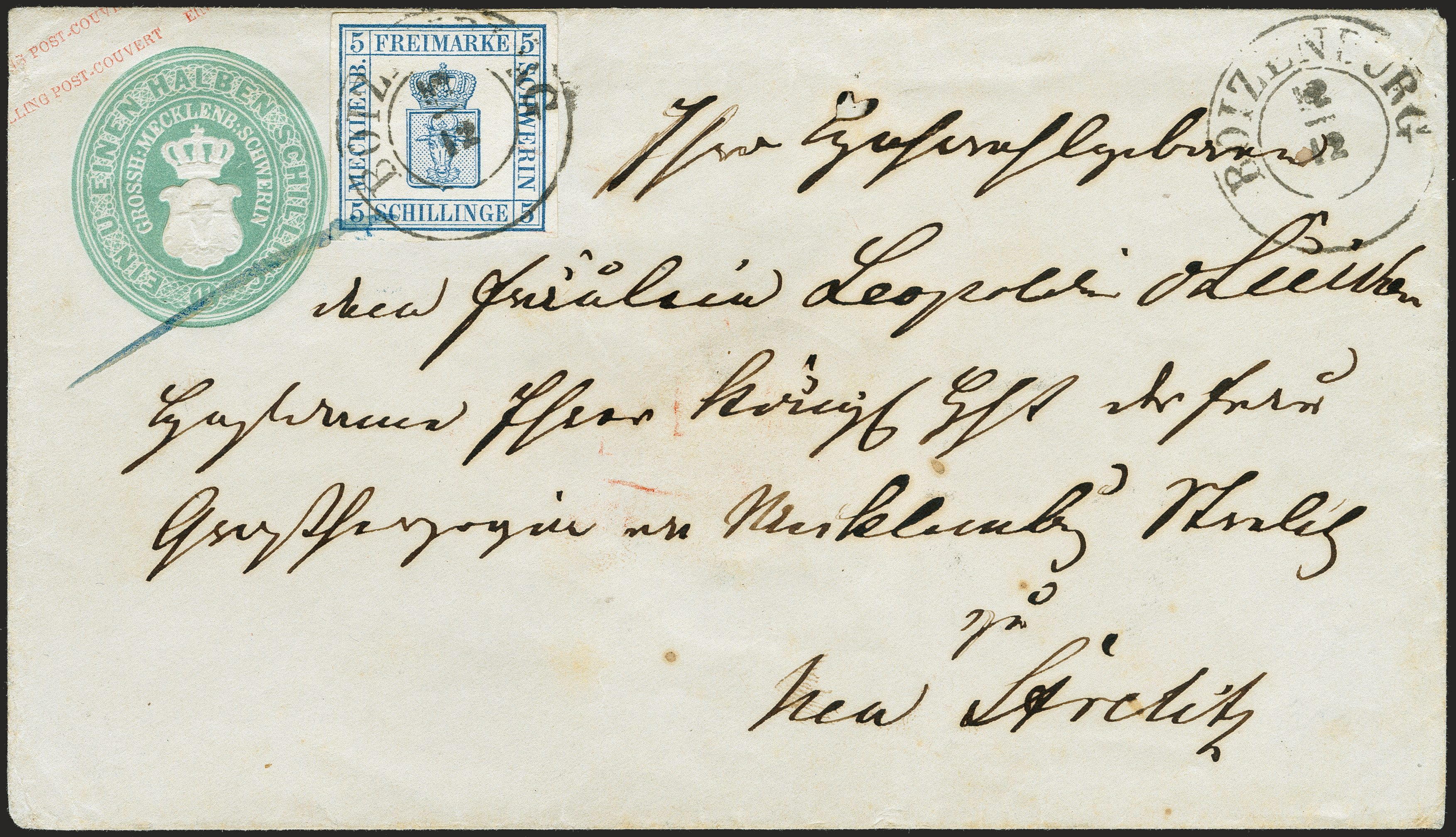 Lot 129 - mecklenburg-schwerin Mecklenburg-Schwerin - postal stationary -  Heinrich Koehler Auktionen 372nd Auction - The ERIVAN Collection