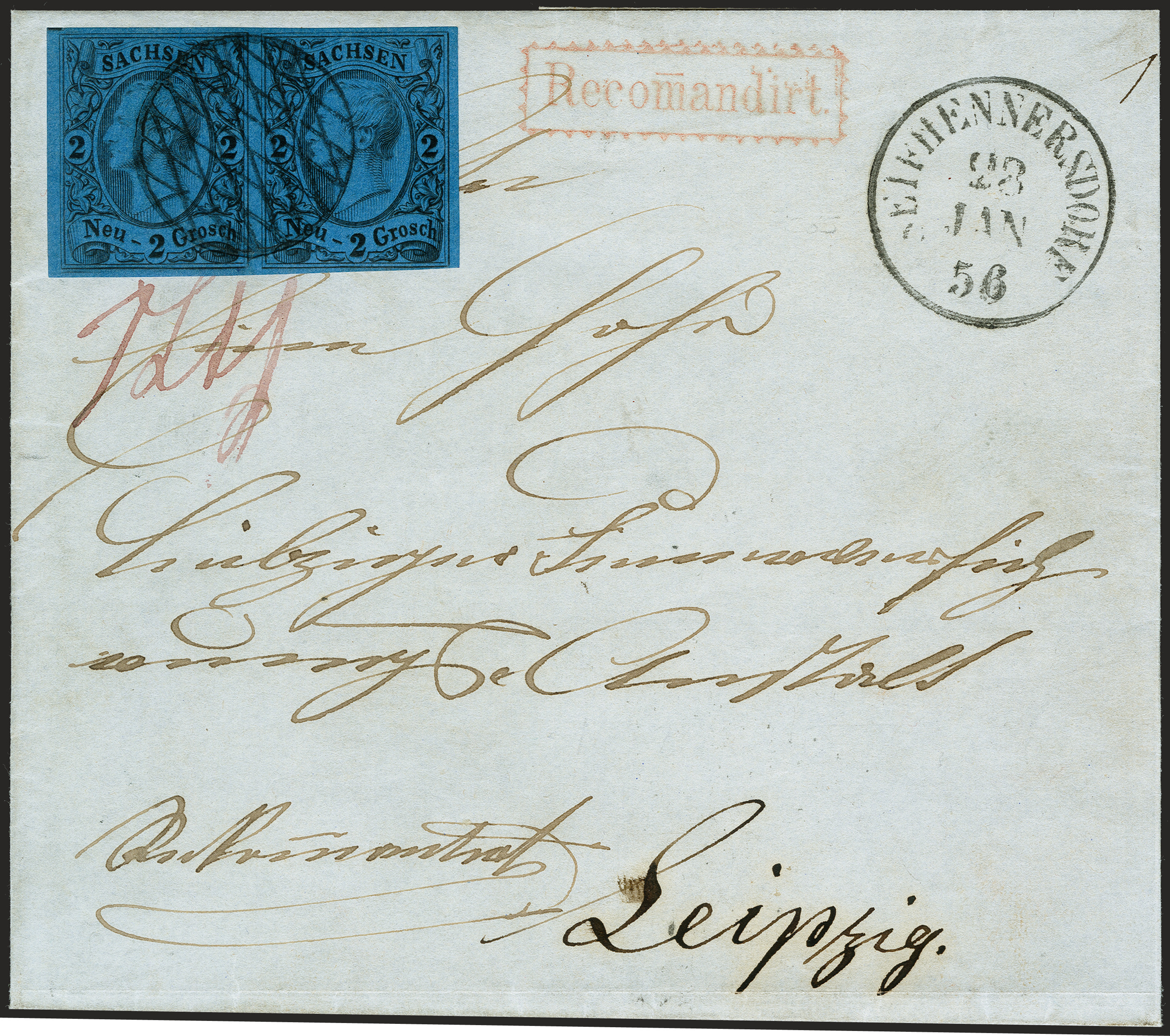 Lot 260 - Altdeutsche Staaten saxony - Heinrich Koehler Auktionen 372nd Auction - The ERIVAN Collection Lot 260 - Altdeutsche Staaten saxony - Heinrich Koehler Auktionen 372nd Auction - The ERIVAN Collection