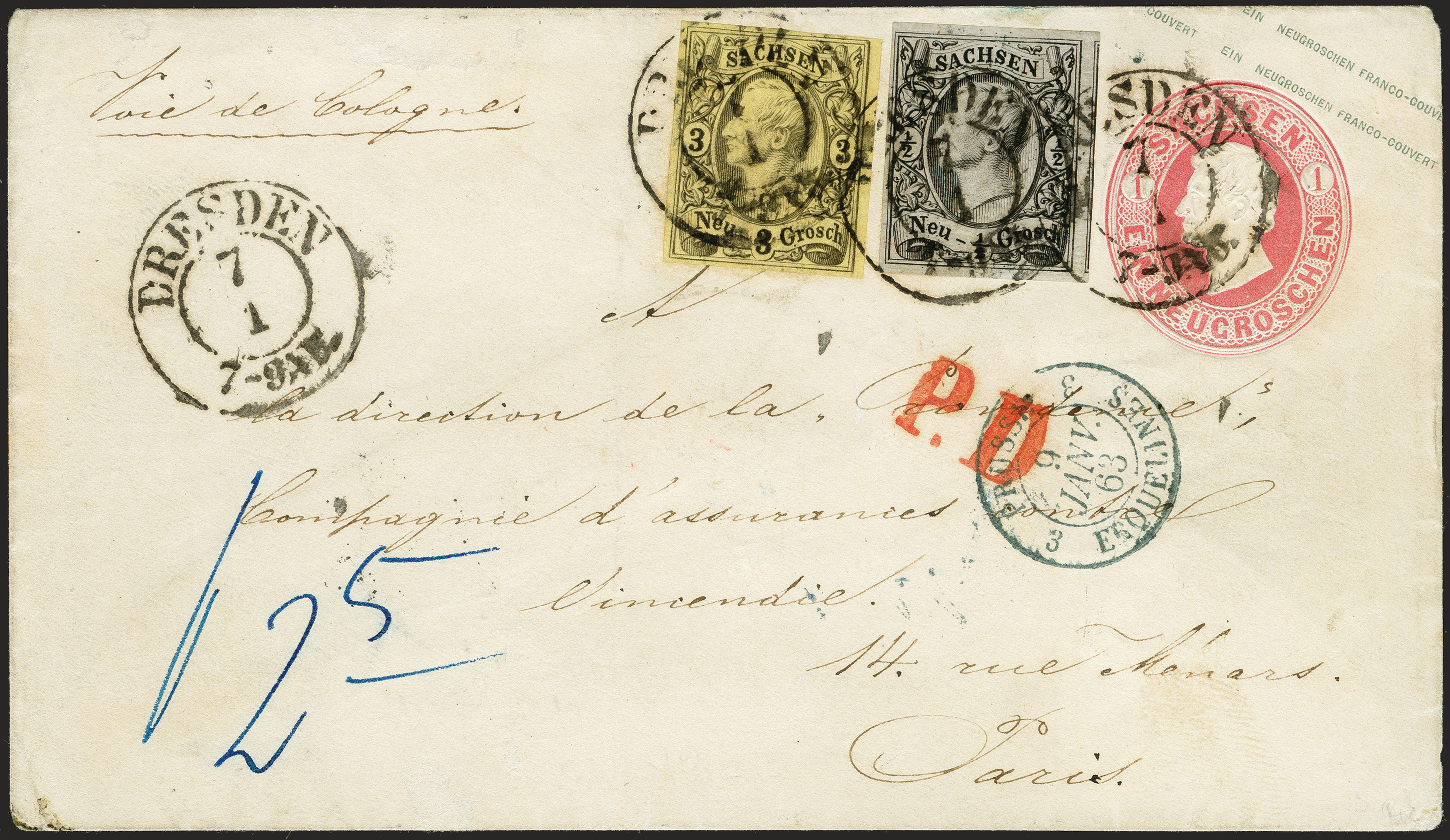 Lot 262 - Altdeutsche Staaten saxony - Heinrich Koehler Auktionen 372nd Auction - The ERIVAN Collection Lot 262 - Altdeutsche Staaten saxony - Heinrich Koehler Auktionen 372nd Auction - The ERIVAN Collection