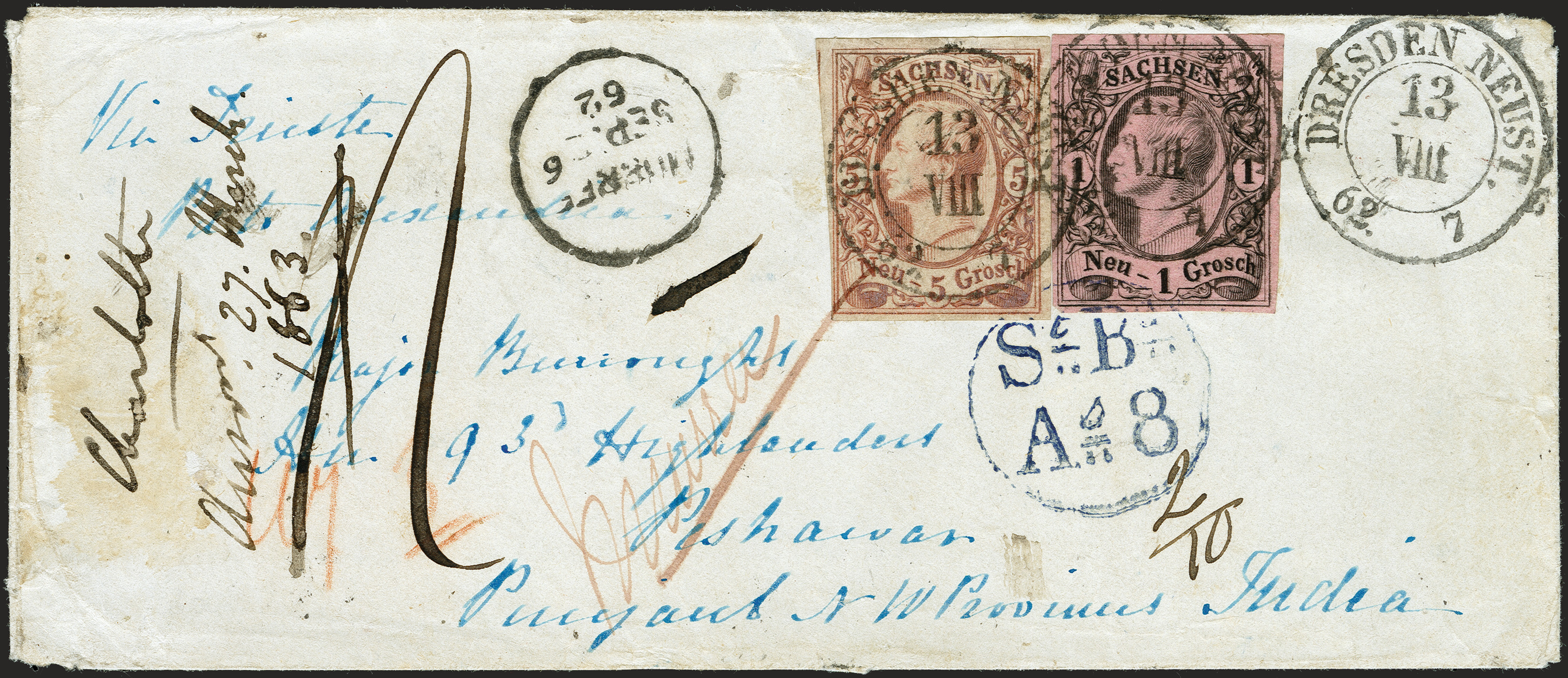 Lot 264 - Altdeutsche Staaten saxony - Heinrich Koehler Auktionen 372nd Auction - The ERIVAN Collection Lot 264 - Altdeutsche Staaten saxony - Heinrich Koehler Auktionen 372nd Auction - The ERIVAN Collection