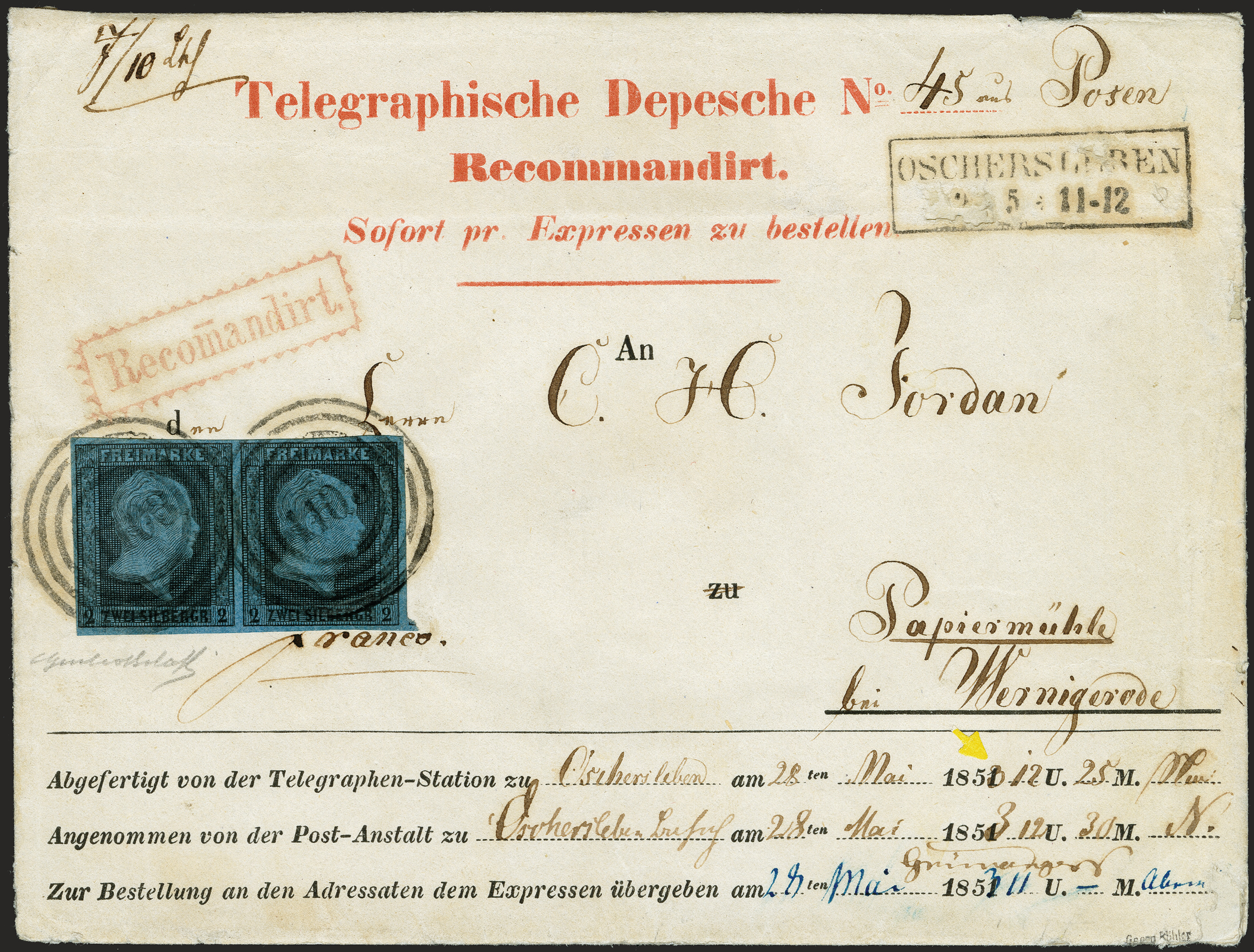 Lot 159 - Altdeutsche Staaten prussia - Heinrich Koehler Auktionen 372nd Auction - The ERIVAN Collection Lot 159 - Altdeutsche Staaten prussia - Heinrich Koehler Auktionen 372nd Auction - The ERIVAN Collection