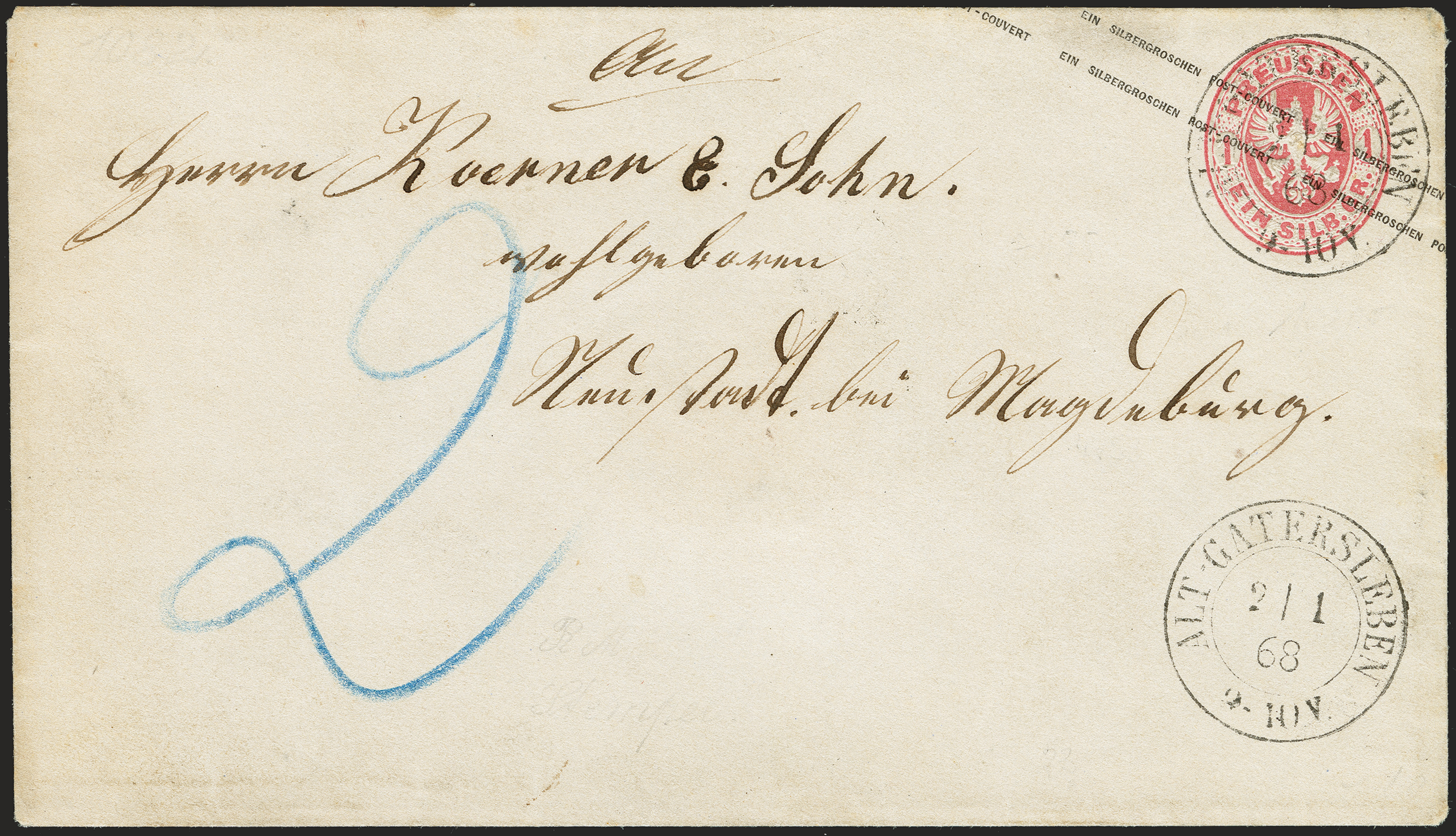 Lot 243 - preussen Prussia - postal stationary -  Heinrich Koehler Auktionen 372nd Auction - The ERIVAN Collection