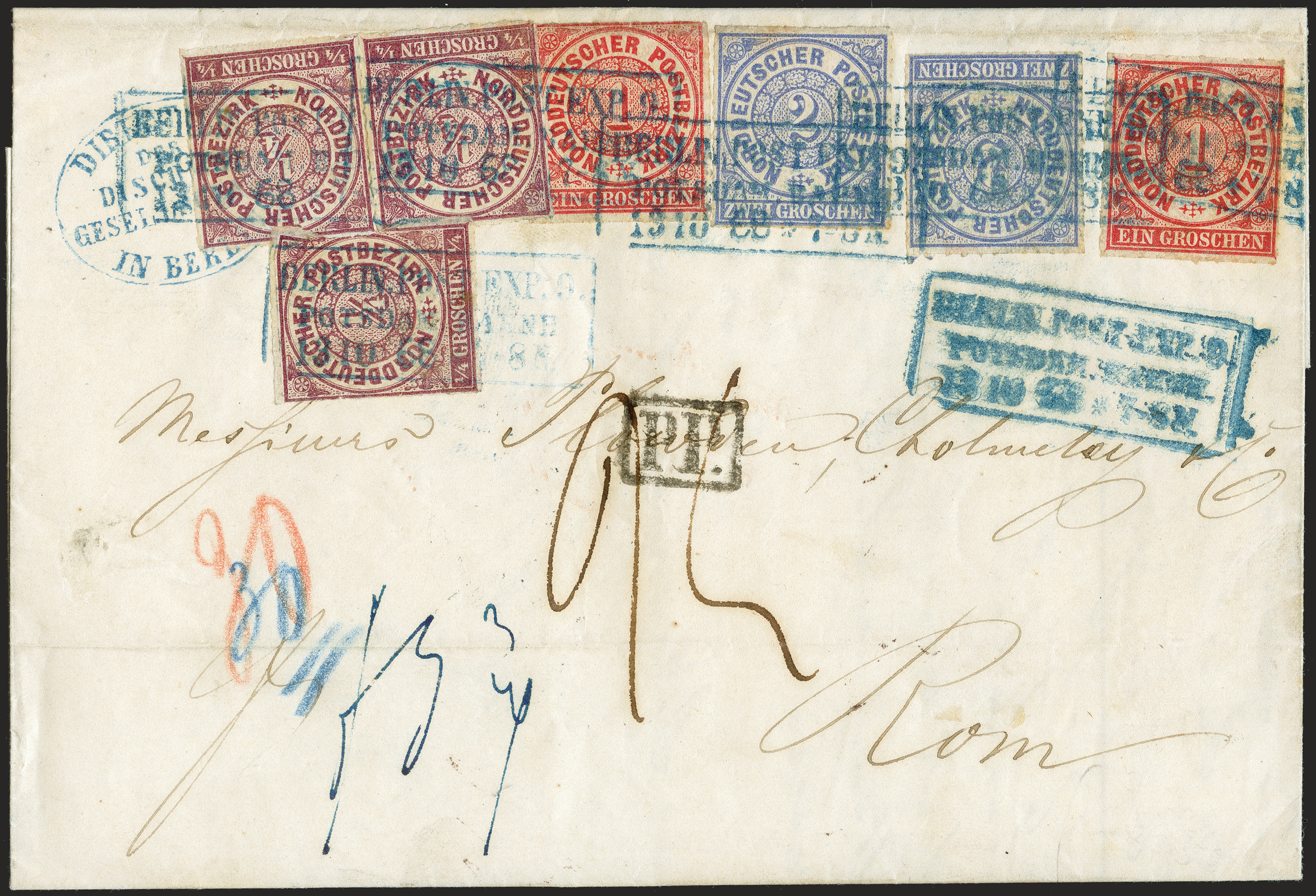 Lot 301 - Altdeutsche Staaten norddeutscher postbezirk - Heinrich Koehler Auktionen 372nd Auction - The ERIVAN Collection Lot 301 - Altdeutsche Staaten norddeutscher postbezirk - Heinrich Koehler Auktionen 372nd Auction - The ERIVAN Collection