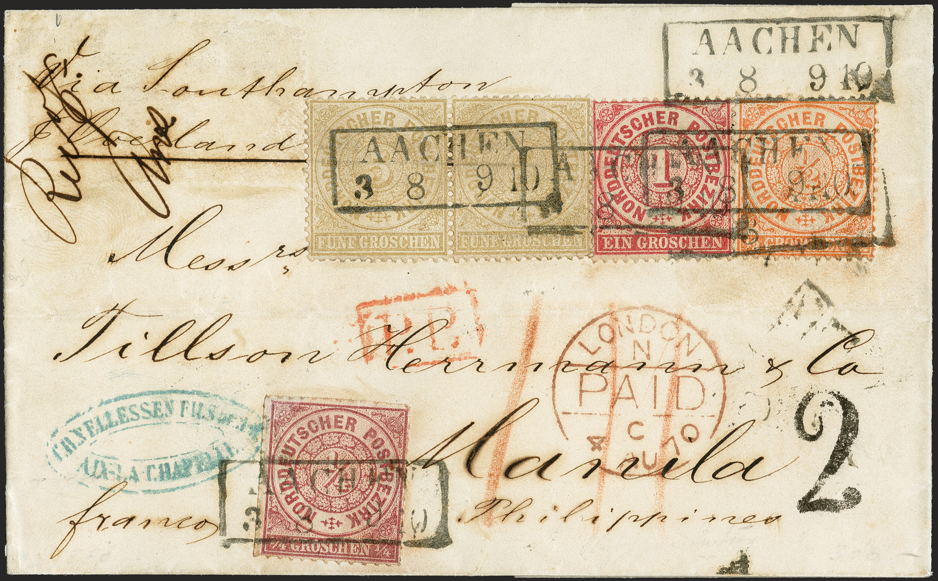 Lot 304 - Altdeutsche Staaten norddeutscher postbezirk - Heinrich Koehler Auktionen 372nd Auction - The ERIVAN Collection Lot 304 - Altdeutsche Staaten norddeutscher postbezirk - Heinrich Koehler Auktionen 372nd Auction - The ERIVAN Collection