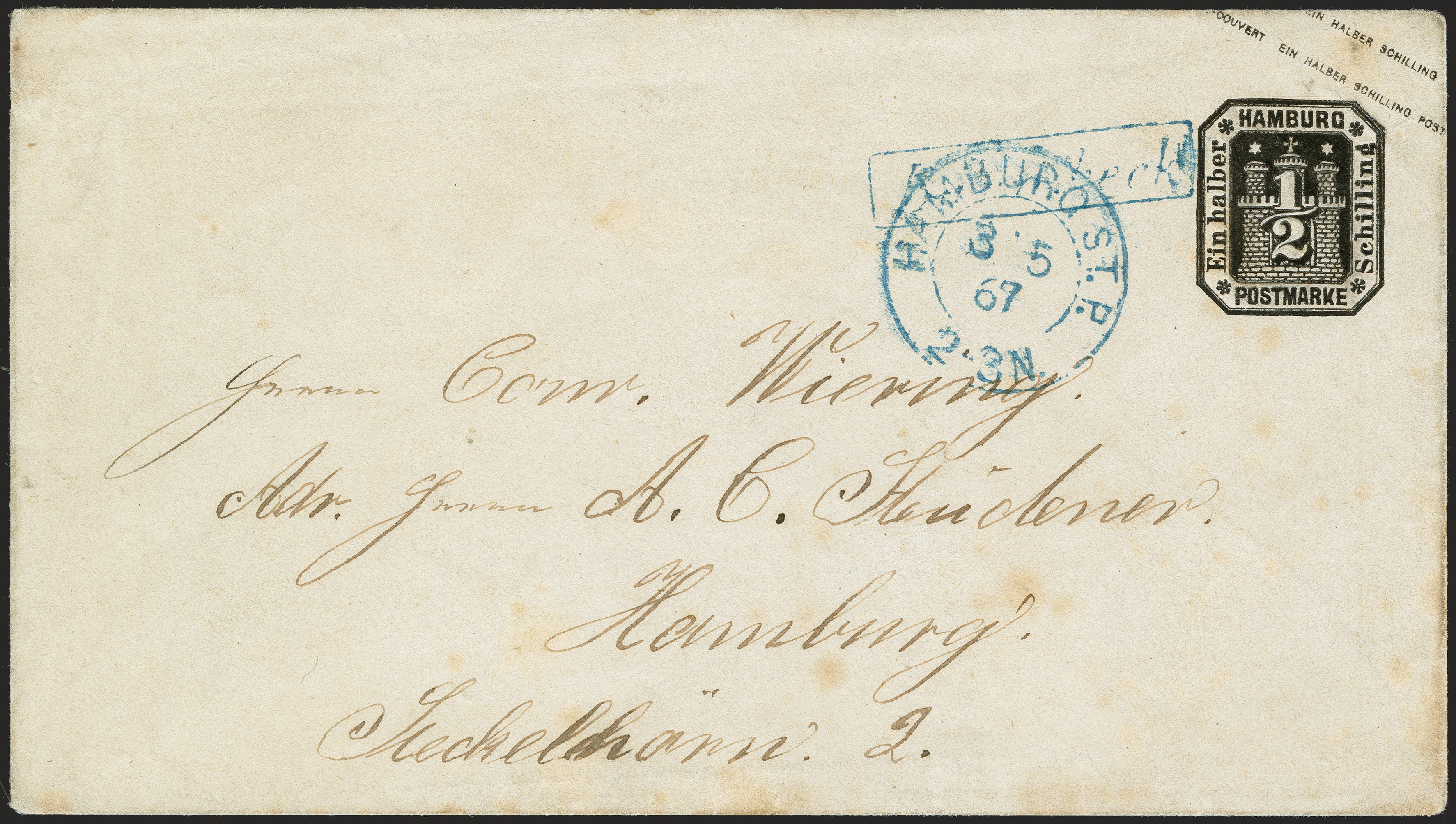 Lot 86 - hamburg Hamburg postal stationary -  Heinrich Koehler Auktionen 372nd Auction - The ERIVAN Collection